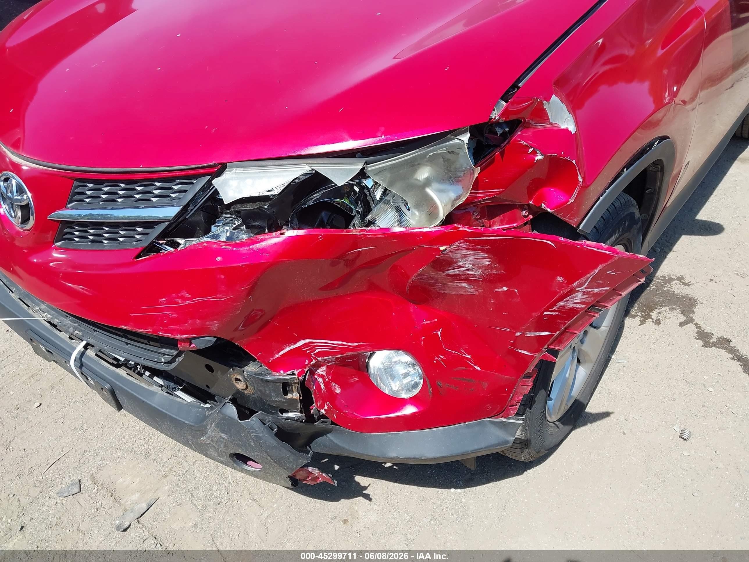 2013 Toyota Rav4 Xle Red vin: JTMRFREV0DD024800