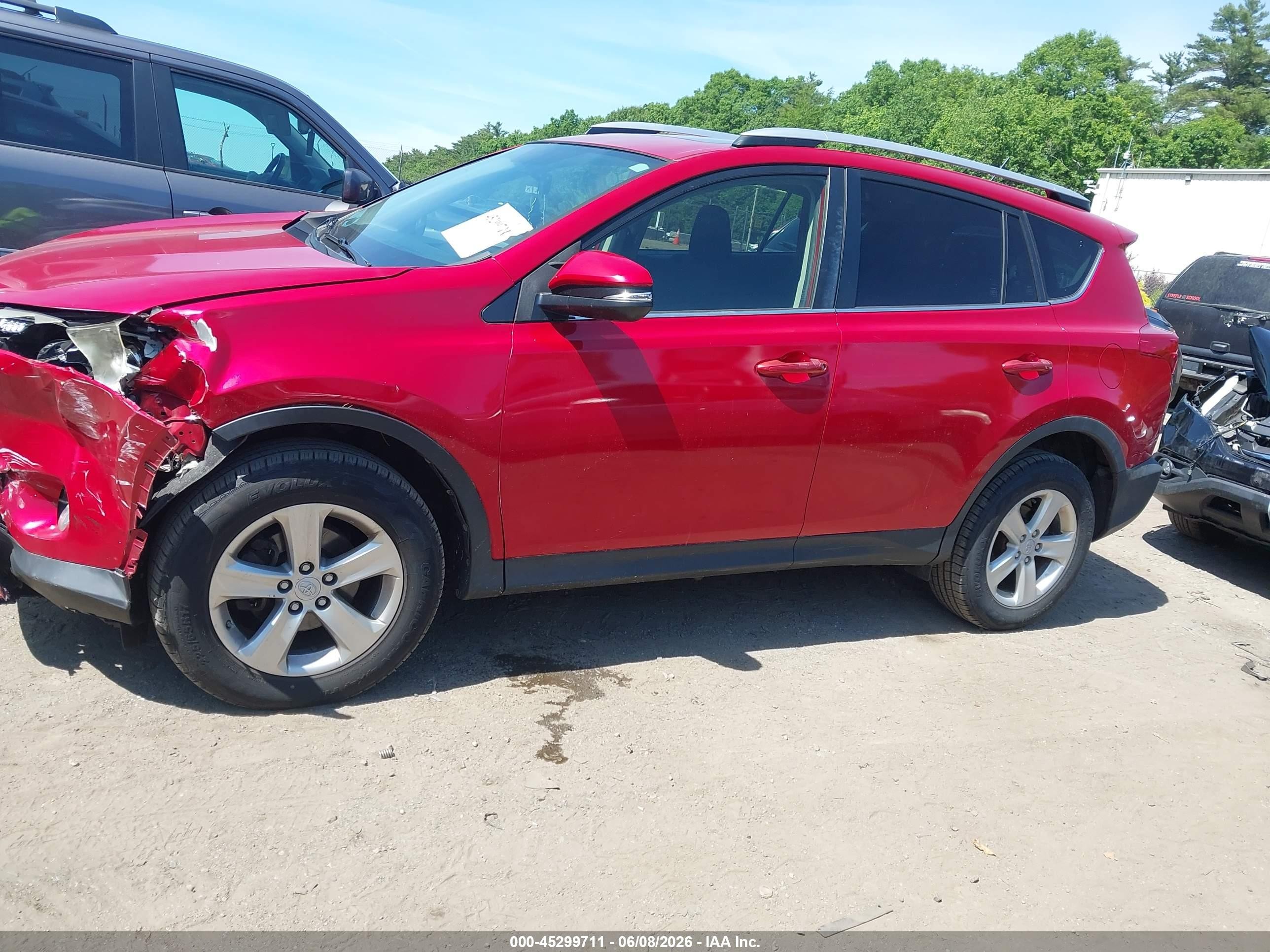 2013 Toyota Rav4 Xle Red vin: JTMRFREV0DD024800