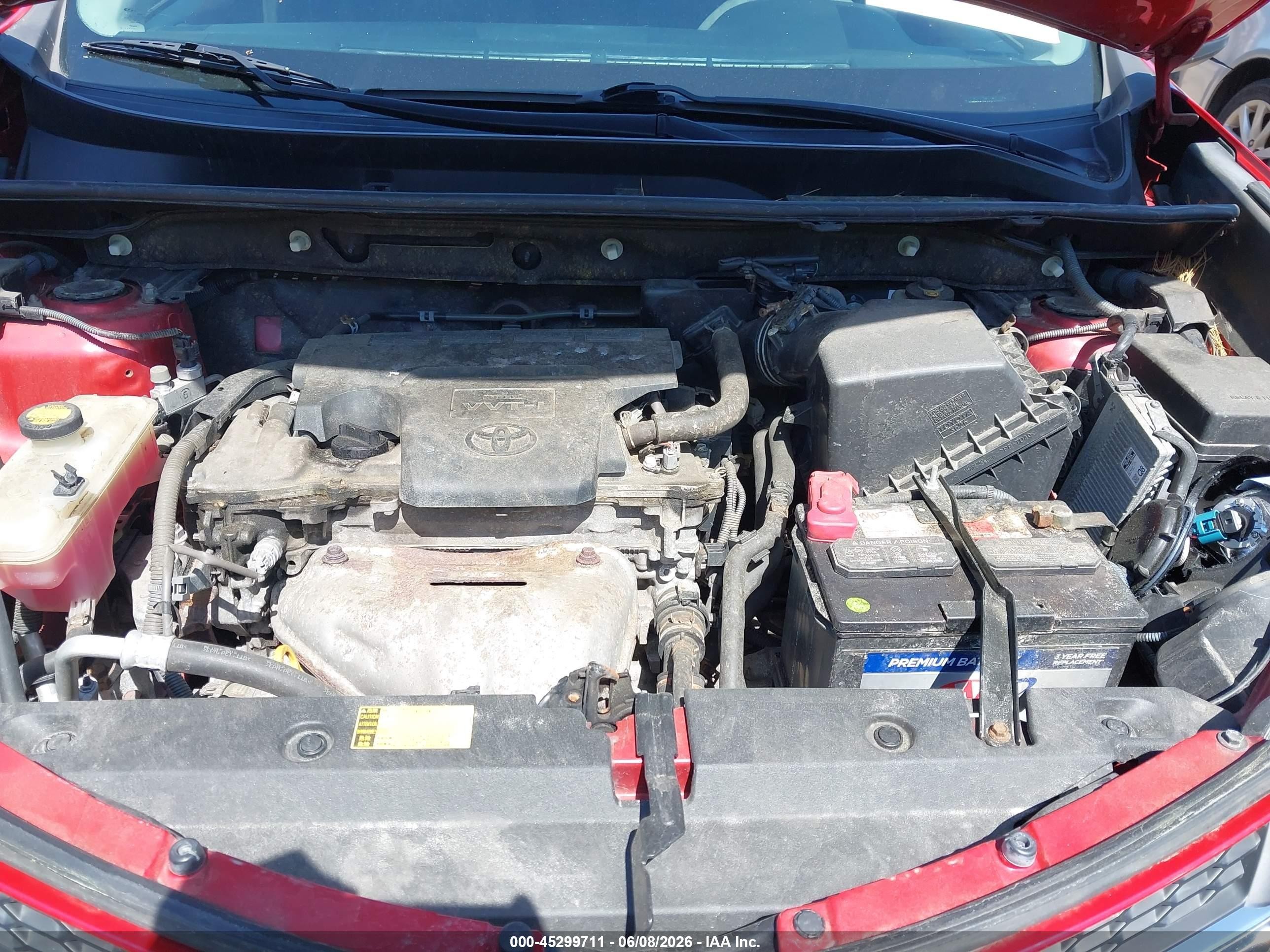 2013 Toyota Rav4 Xle Red vin: JTMRFREV0DD024800