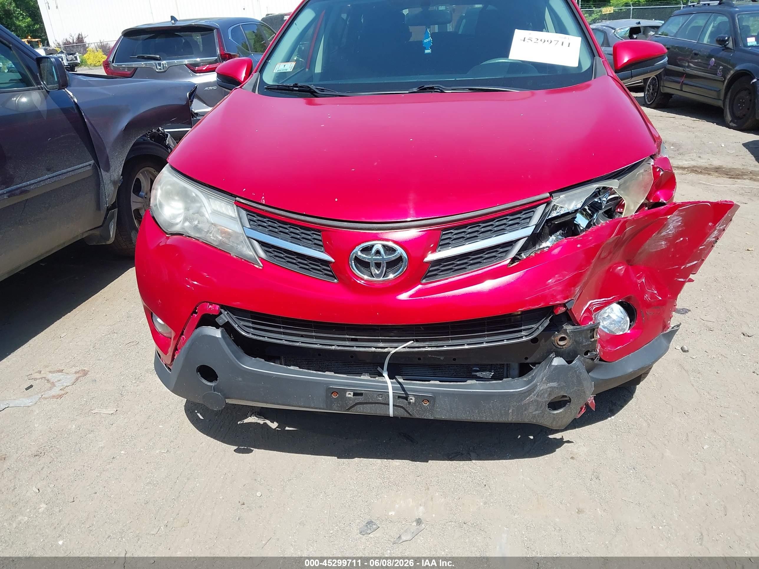 2013 Toyota Rav4 Xle Red vin: JTMRFREV0DD024800