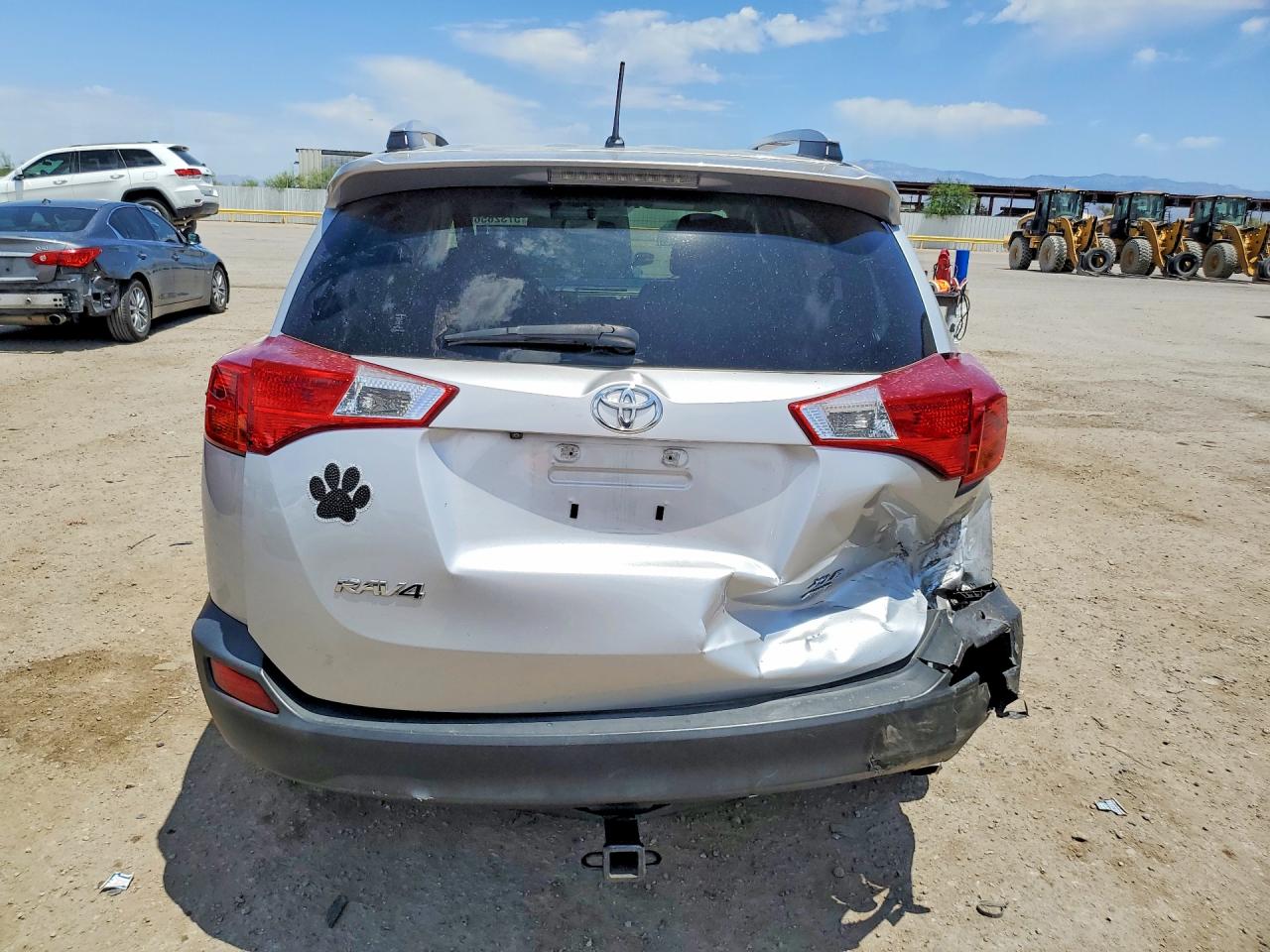 2013 Toyota Rav4 Xle Silver vin: JTMRFREV0DD031634
