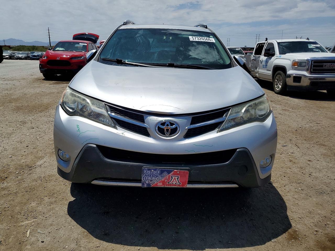 2013 Toyota Rav4 Xle Silver vin: JTMRFREV0DD031634