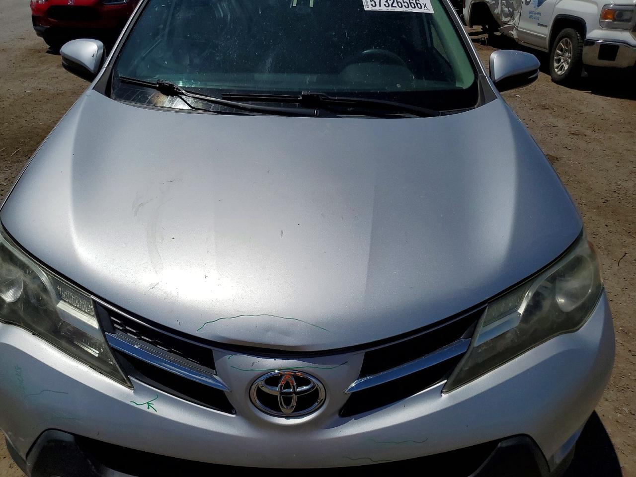 2013 Toyota Rav4 Xle Silver vin: JTMRFREV0DD031634