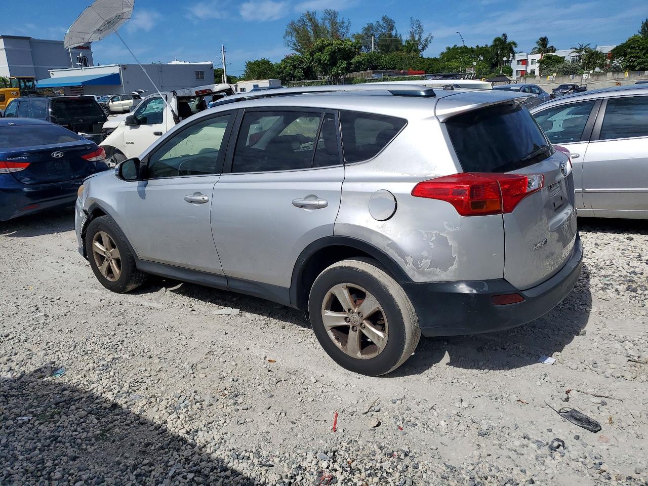 2013 Toyota Rav4 Xle Silver vin: JTMRFREV0DD044643