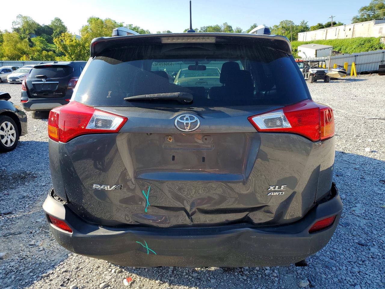 2014 Toyota Rav4 Xle Gray vin: JTMRFREV0ED047687