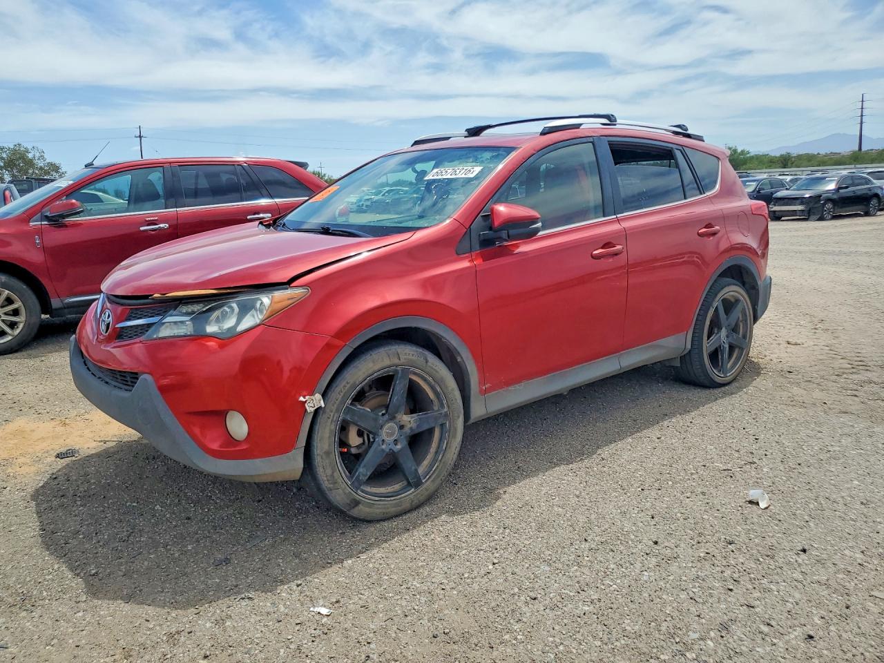 2014 Toyota Rav4 Xle Red vin: JTMRFREV0ED050878