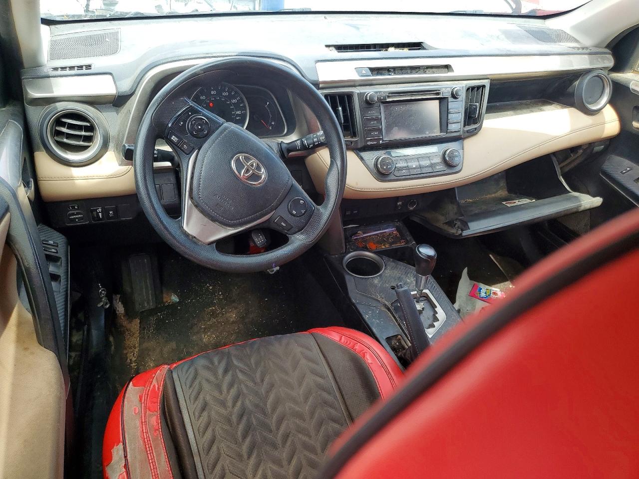 2014 Toyota Rav4 Xle Red vin: JTMRFREV0ED050878