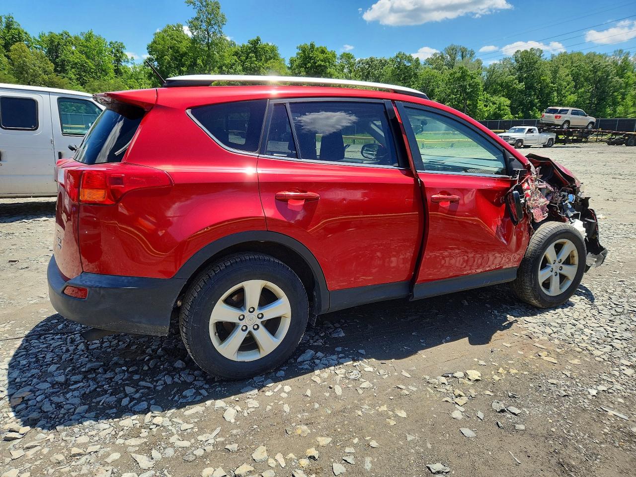 2014 Toyota Rav4 Xle Red vin: JTMRFREV0ED083668