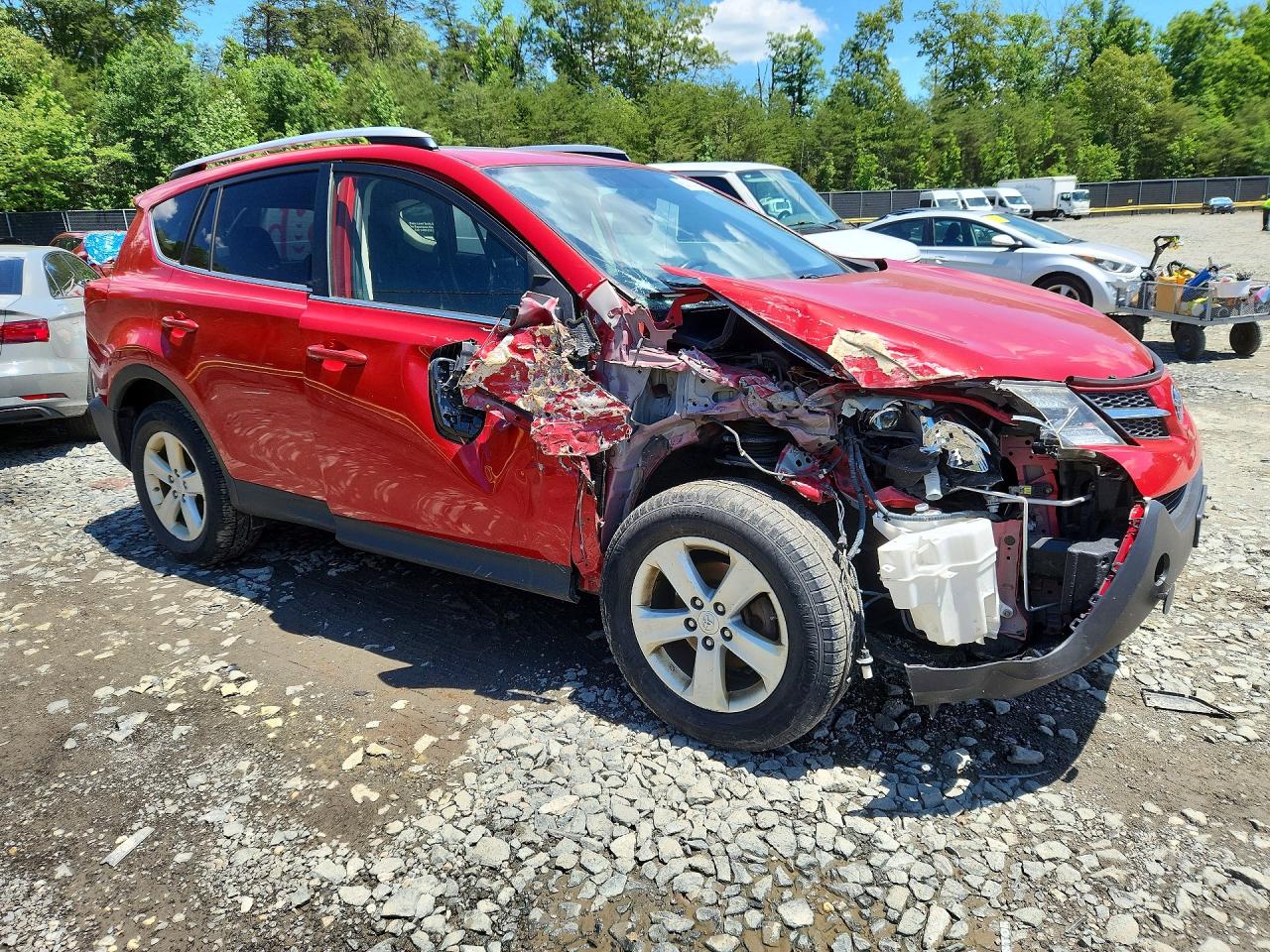 2014 Toyota Rav4 Xle Red vin: JTMRFREV0ED083668