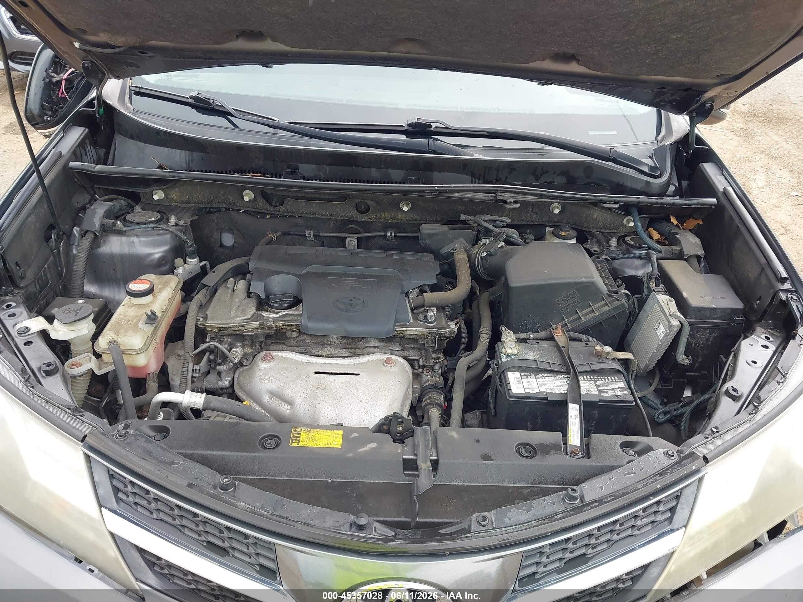 2014 Toyota Rav4 Xle Gray vin: JTMRFREV0ED084366