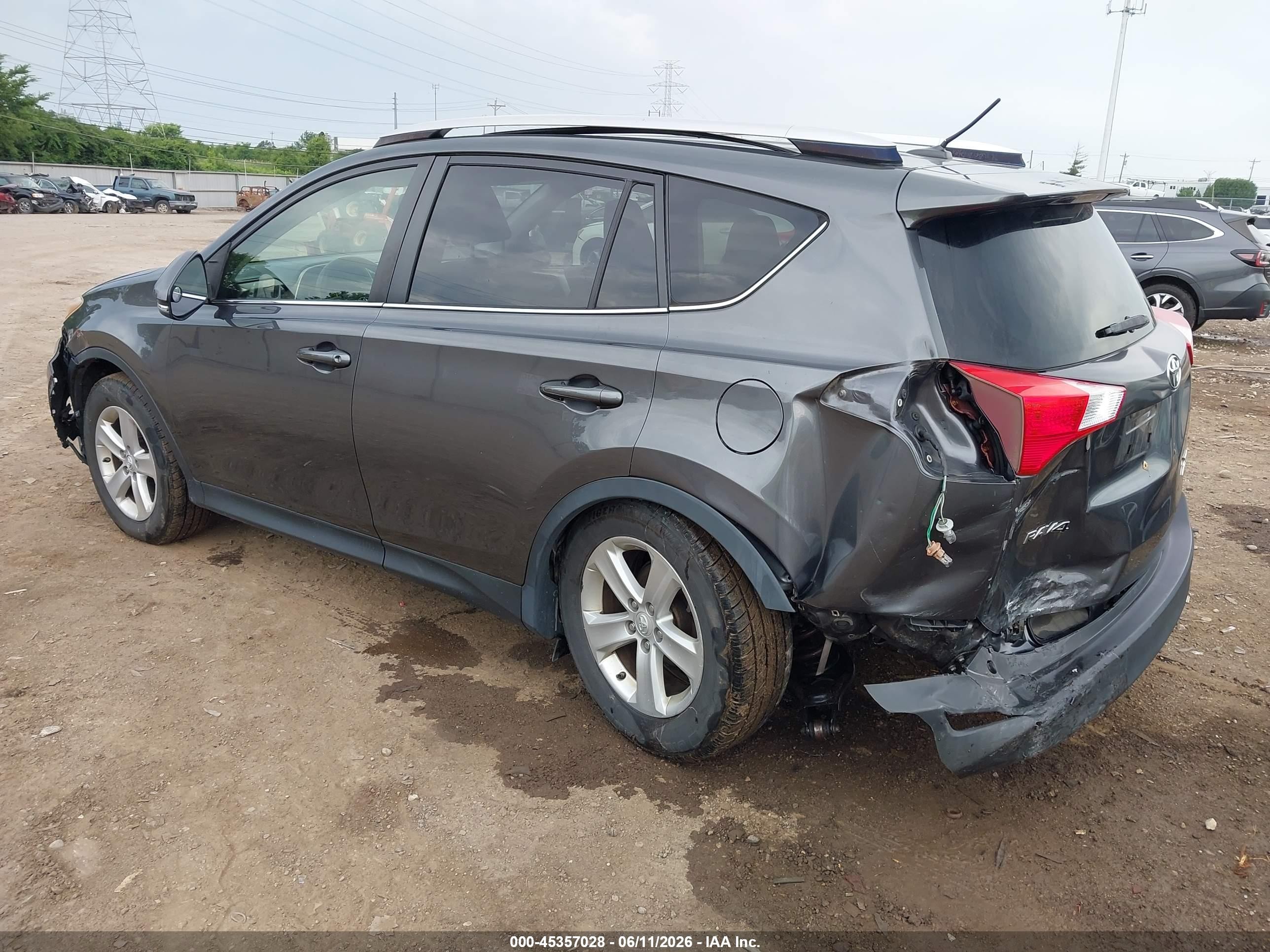 2014 Toyota Rav4 Xle Gray vin: JTMRFREV0ED084366