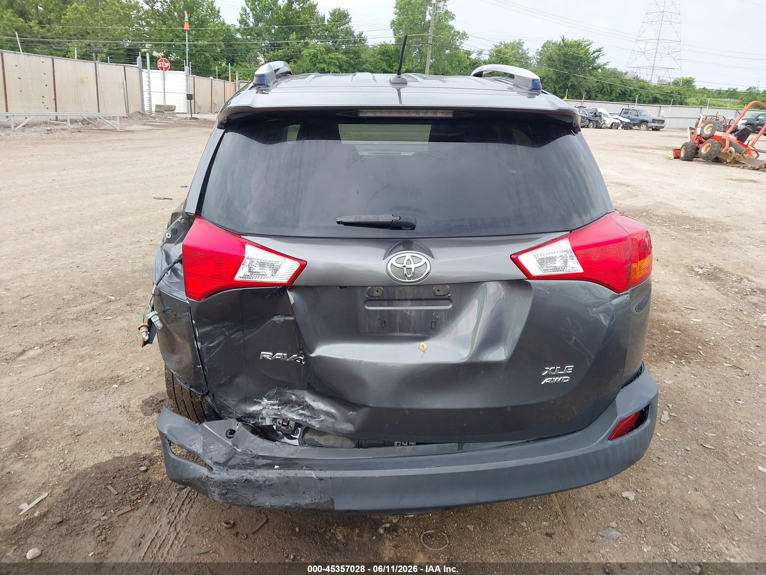 2014 Toyota Rav4 Xle Gray vin: JTMRFREV0ED084366
