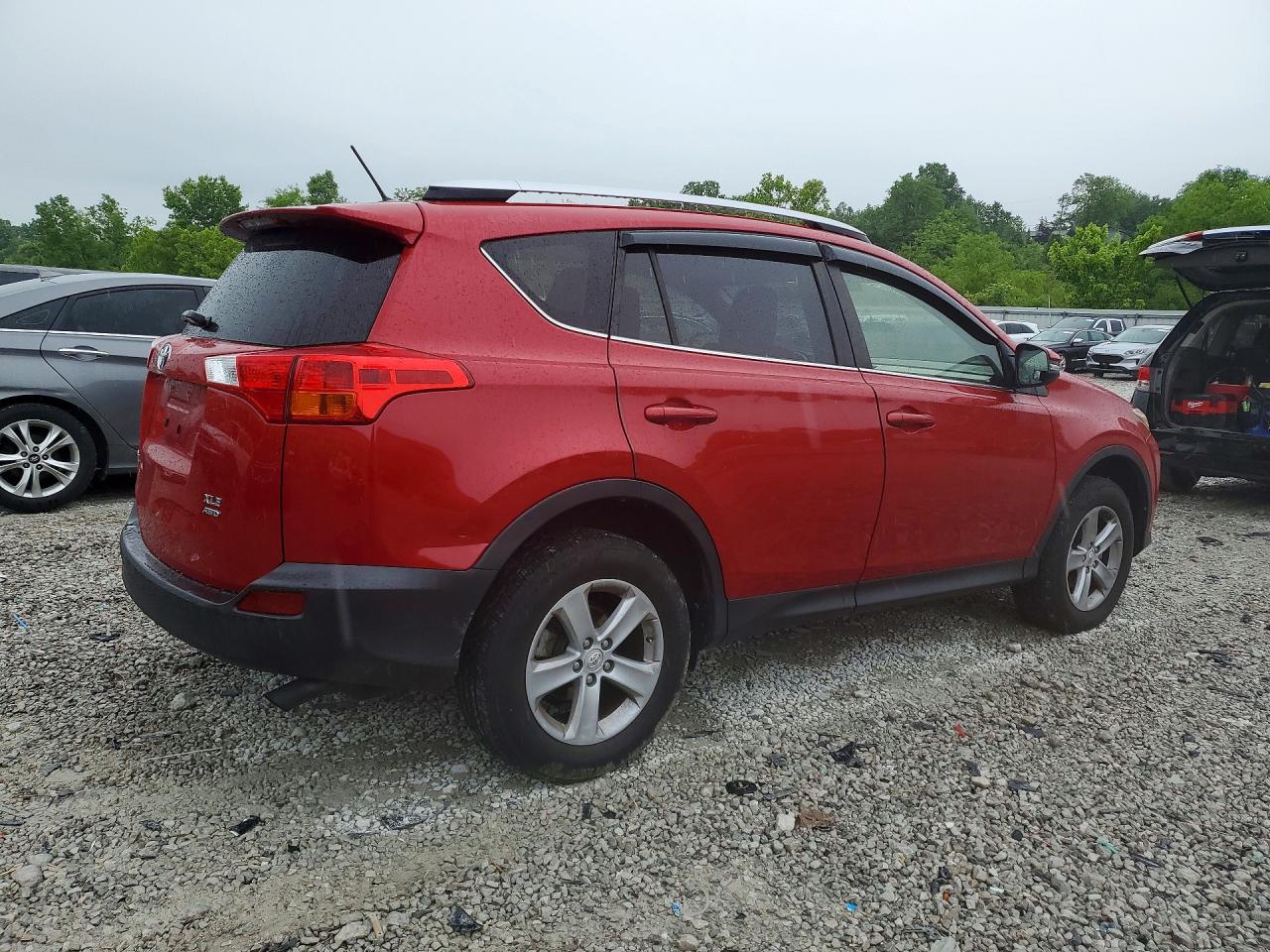 2014 Toyota Rav4 Xle Red vin: JTMRFREV0ED087168