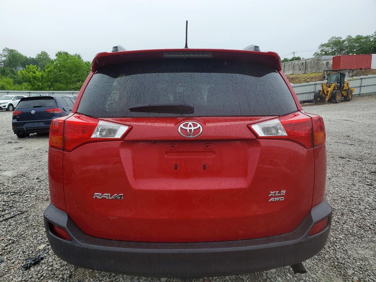 2014 Toyota Rav4 Xle Red vin: JTMRFREV0ED087168