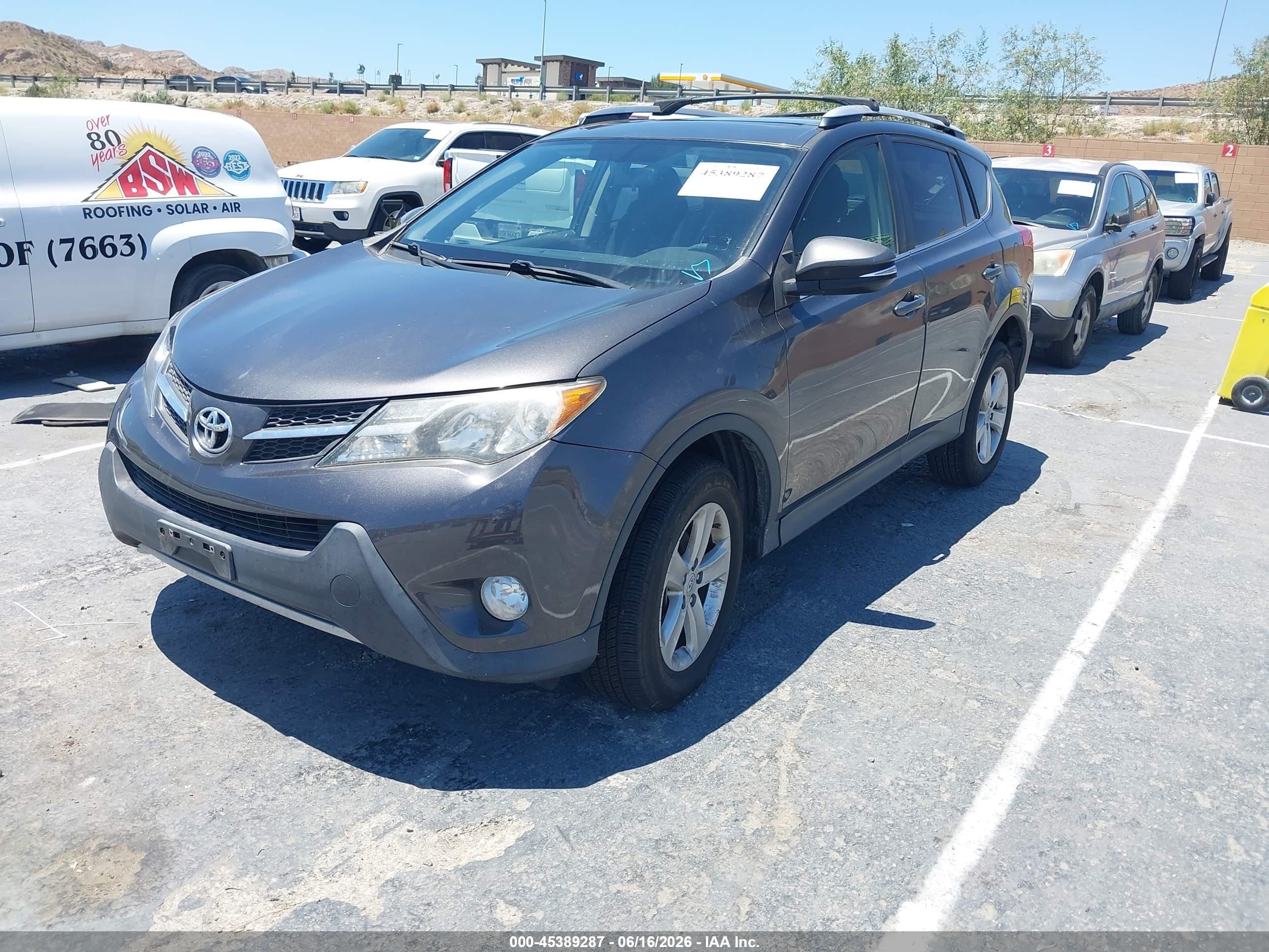 2014 Toyota Rav4 Xle Gray vin: JTMRFREV0EJ000127