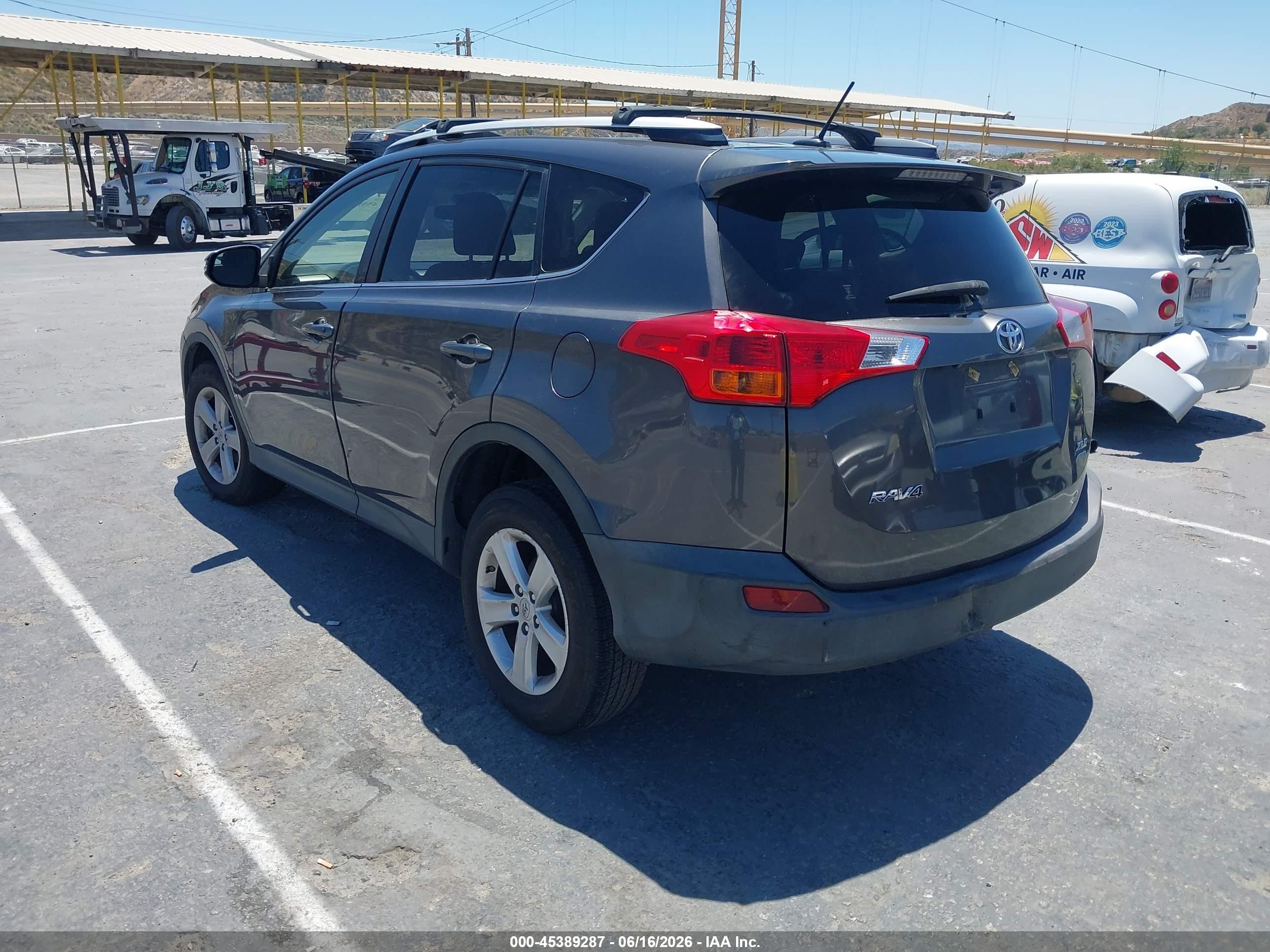 2014 Toyota Rav4 Xle Gray vin: JTMRFREV0EJ000127