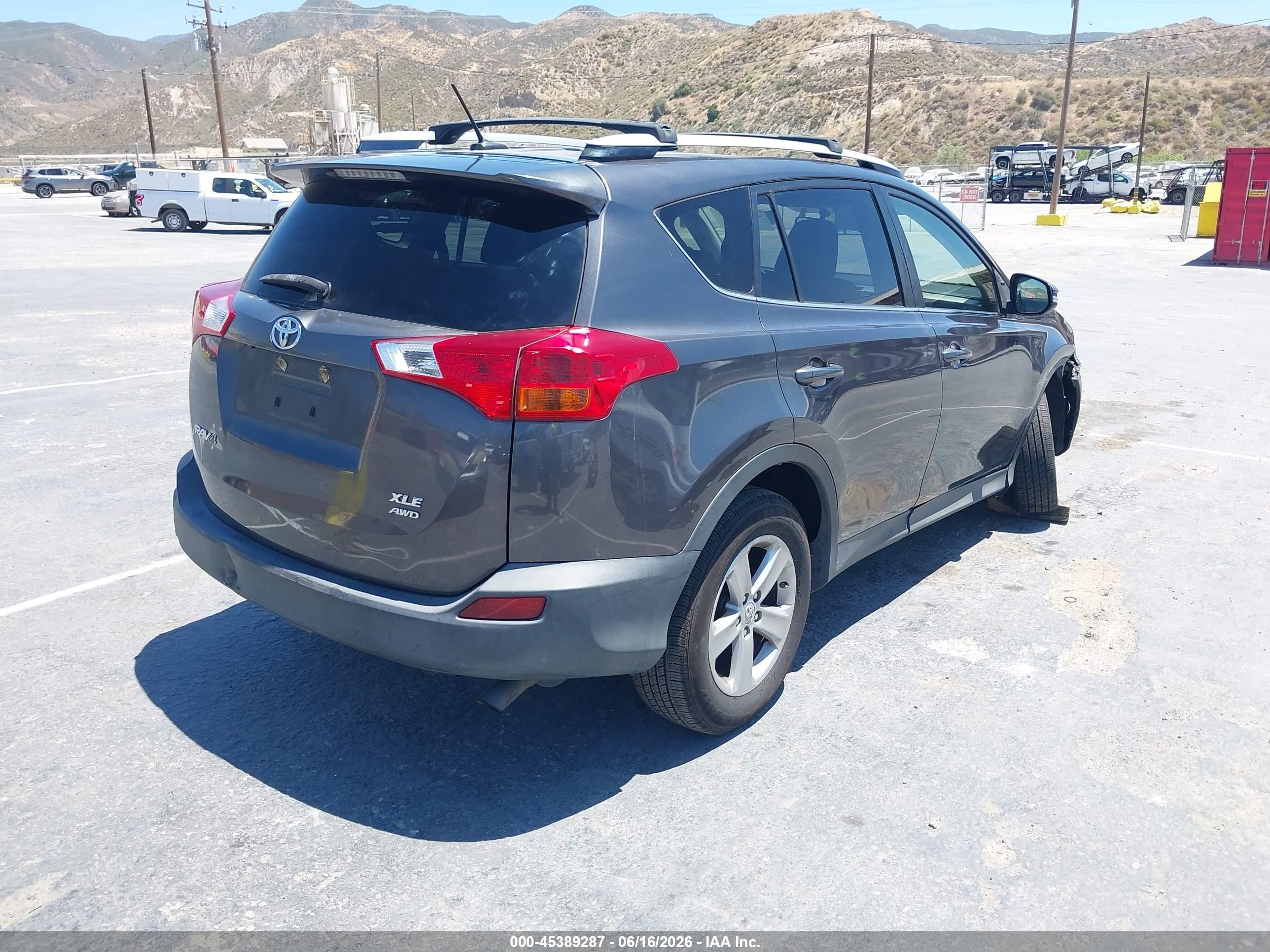 2014 Toyota Rav4 Xle Gray vin: JTMRFREV0EJ000127