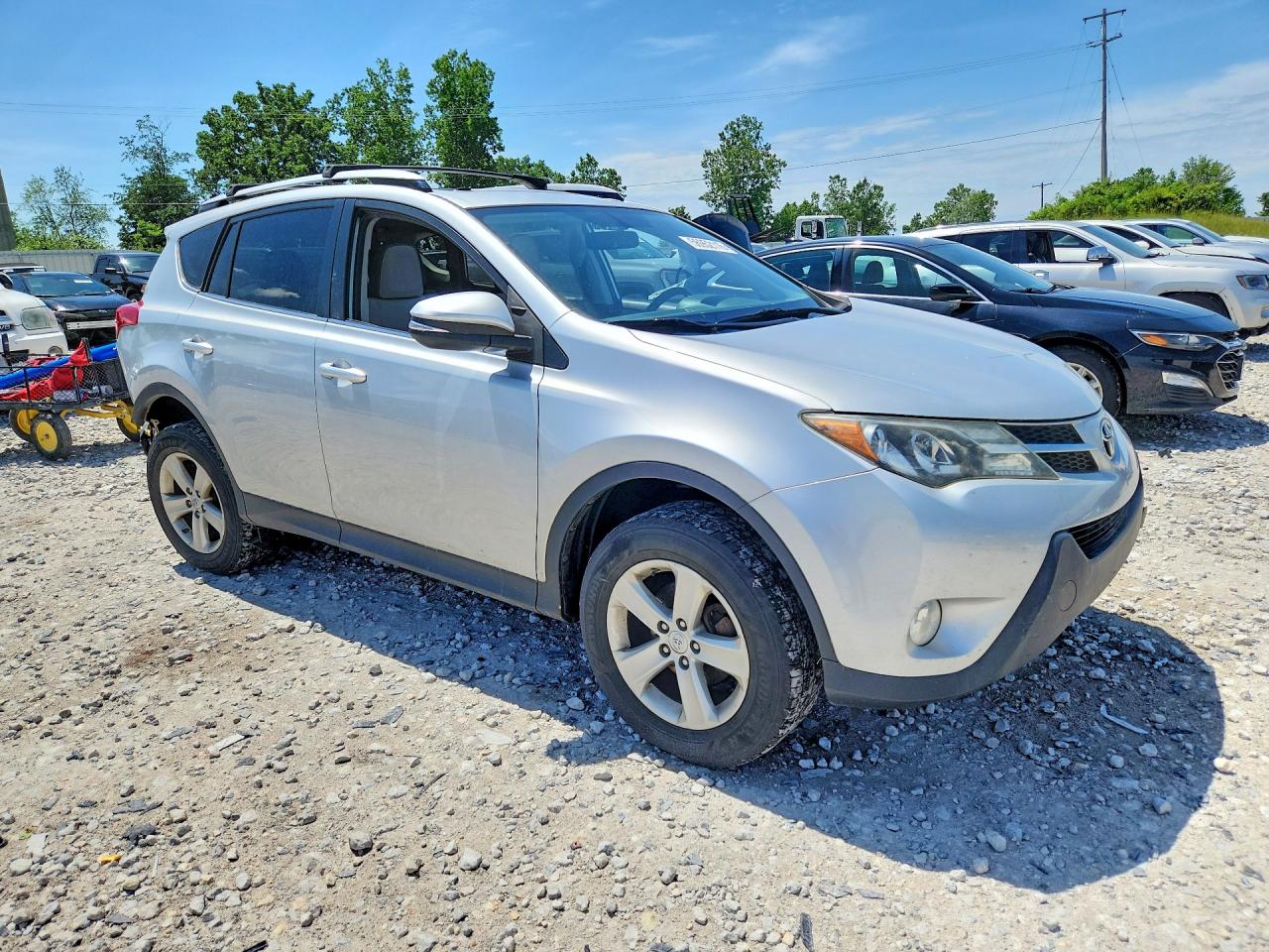 2014 Toyota Rav4 Xle Silver vin: JTMRFREV0EJ011936