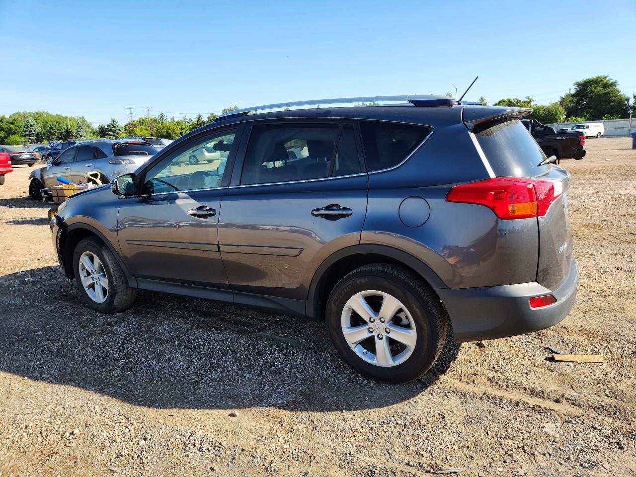 2014 Toyota Rav4 Xle Gray vin: JTMRFREV0EJ012133