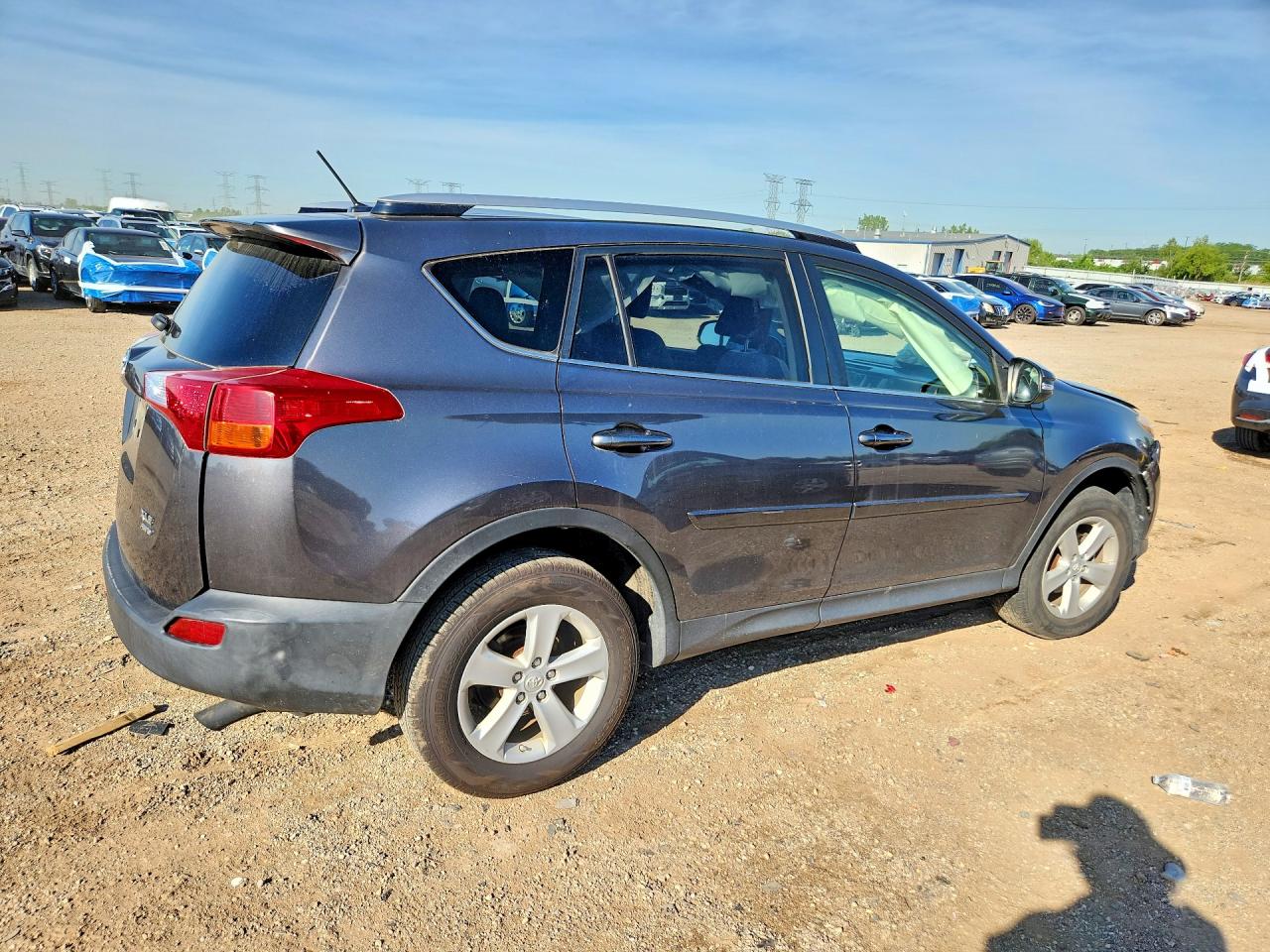 2014 Toyota Rav4 Xle Gray vin: JTMRFREV0EJ012133