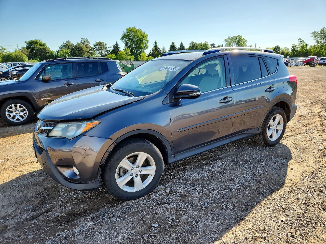 2014 Toyota Rav4 Xle Gray vin: JTMRFREV0EJ012133