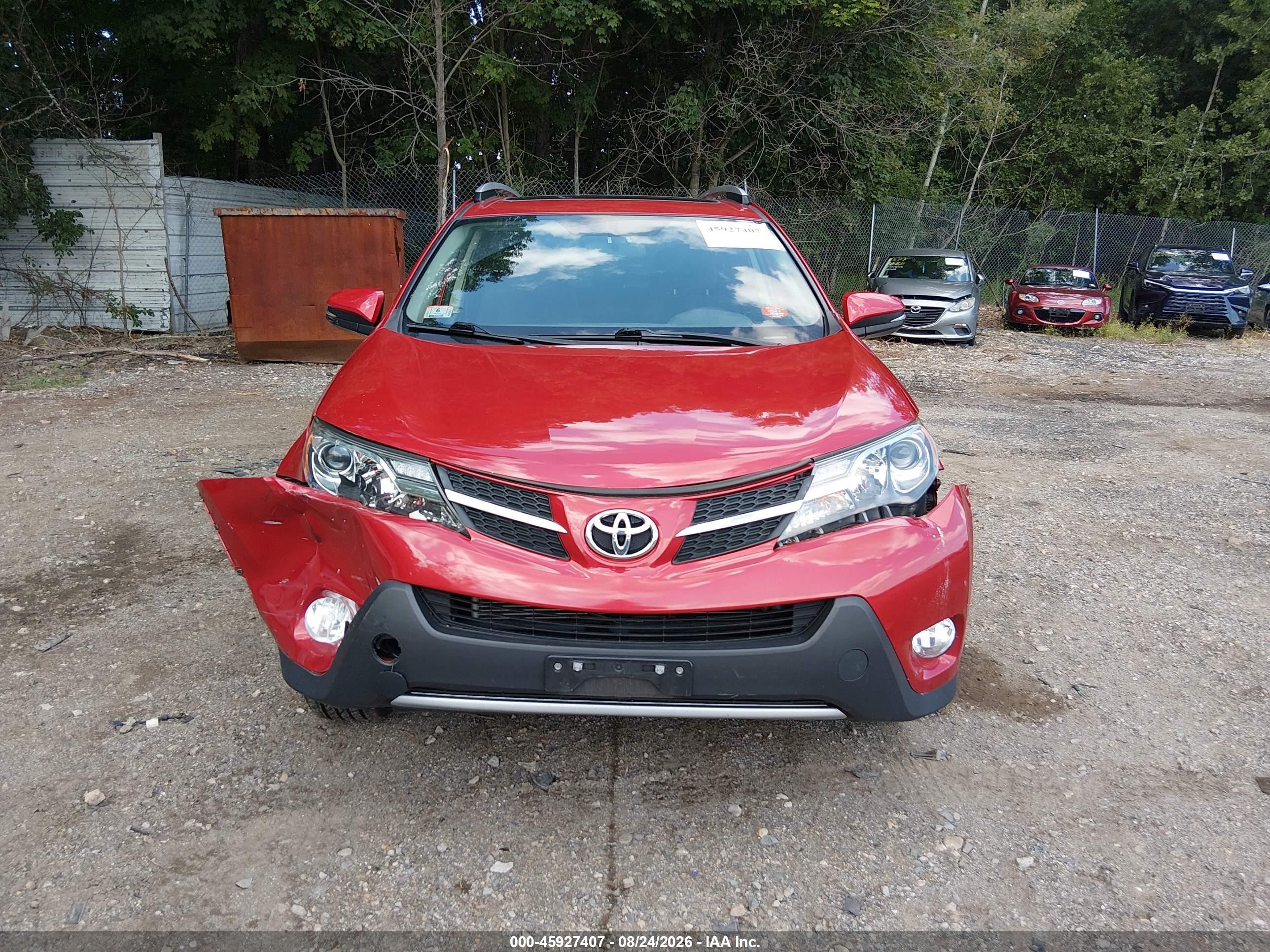 2015 Toyota Rav4 Xle Red vin: JTMRFREV0FD168902