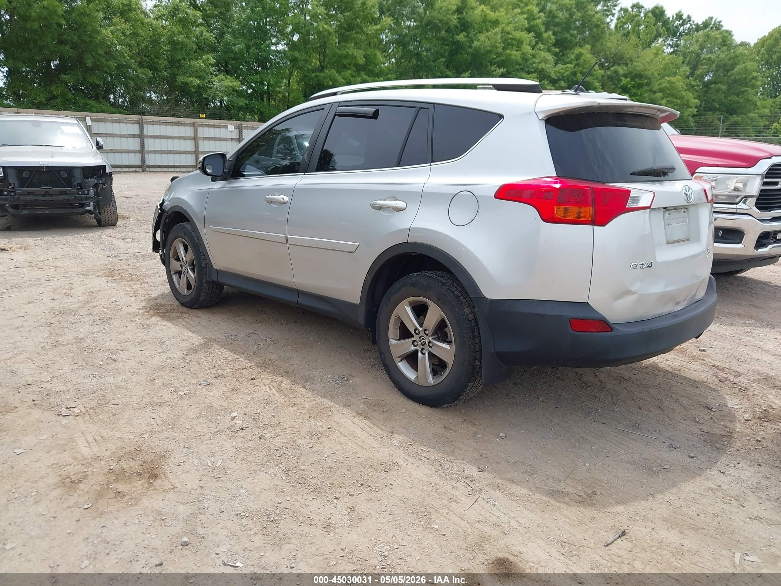 2015 Toyota Rav4 Xle Gray vin: JTMRFREV0FJ015793