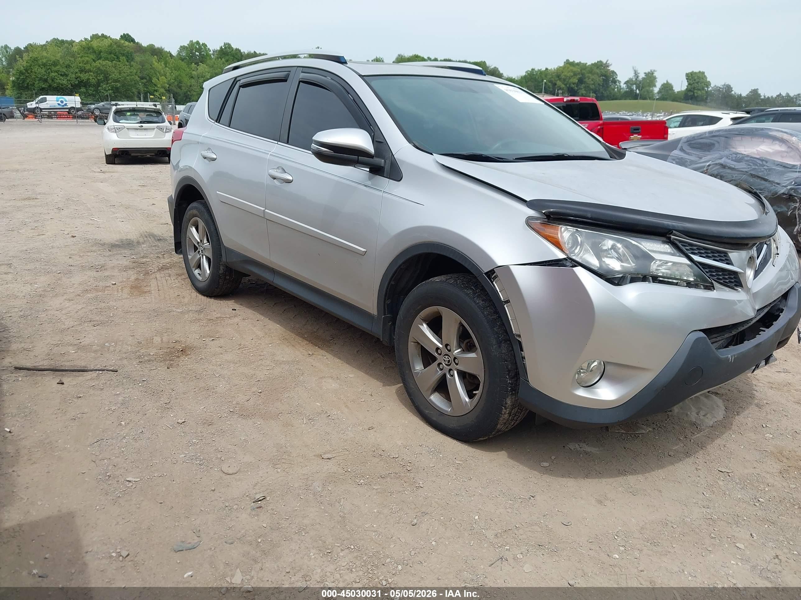 2015 Toyota Rav4 Xle Gray vin: JTMRFREV0FJ015793