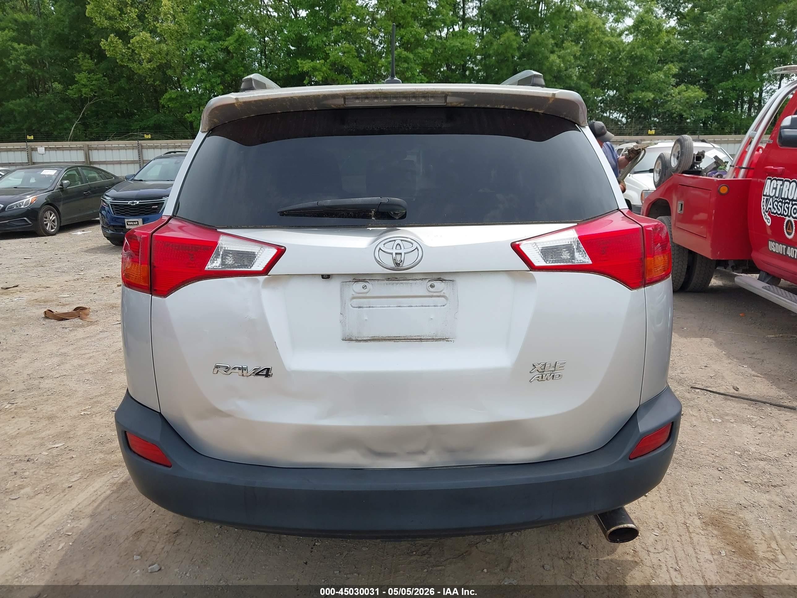 2015 Toyota Rav4 Xle Gray vin: JTMRFREV0FJ015793