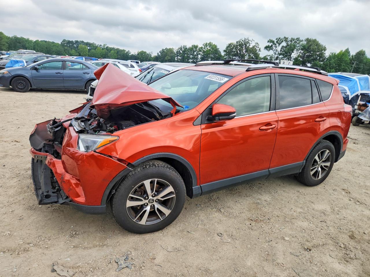 2016 Toyota Rav4 Xle Orange vin: JTMRFREV0GJ066518