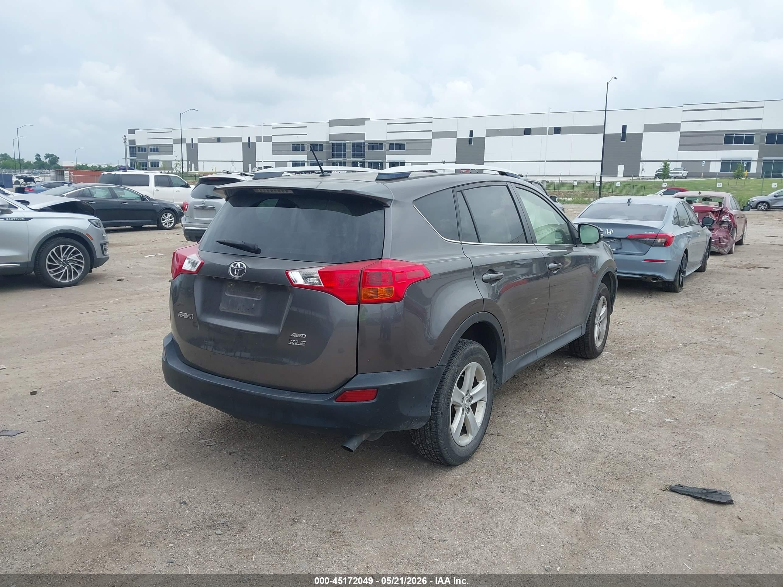 2013 Toyota Rav4 Xle Gray vin: JTMRFREV1D5001181