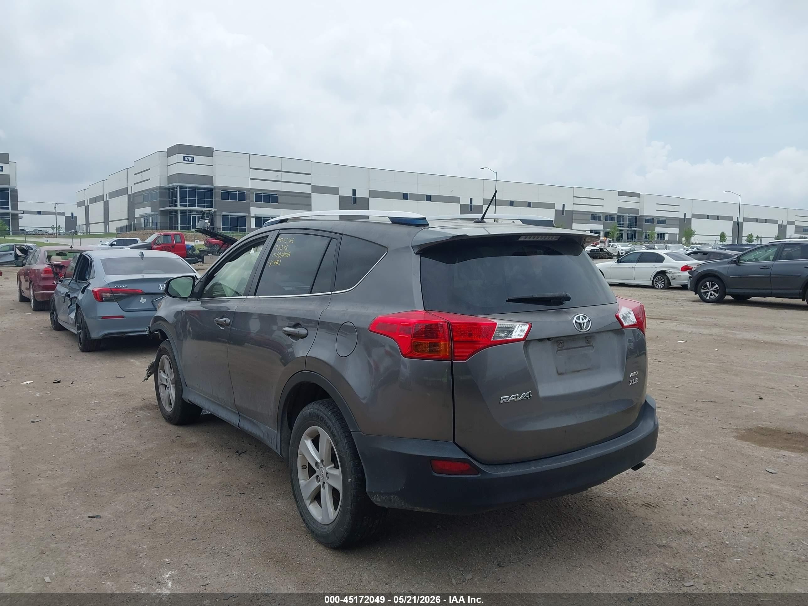 2013 Toyota Rav4 Xle Gray vin: JTMRFREV1D5001181