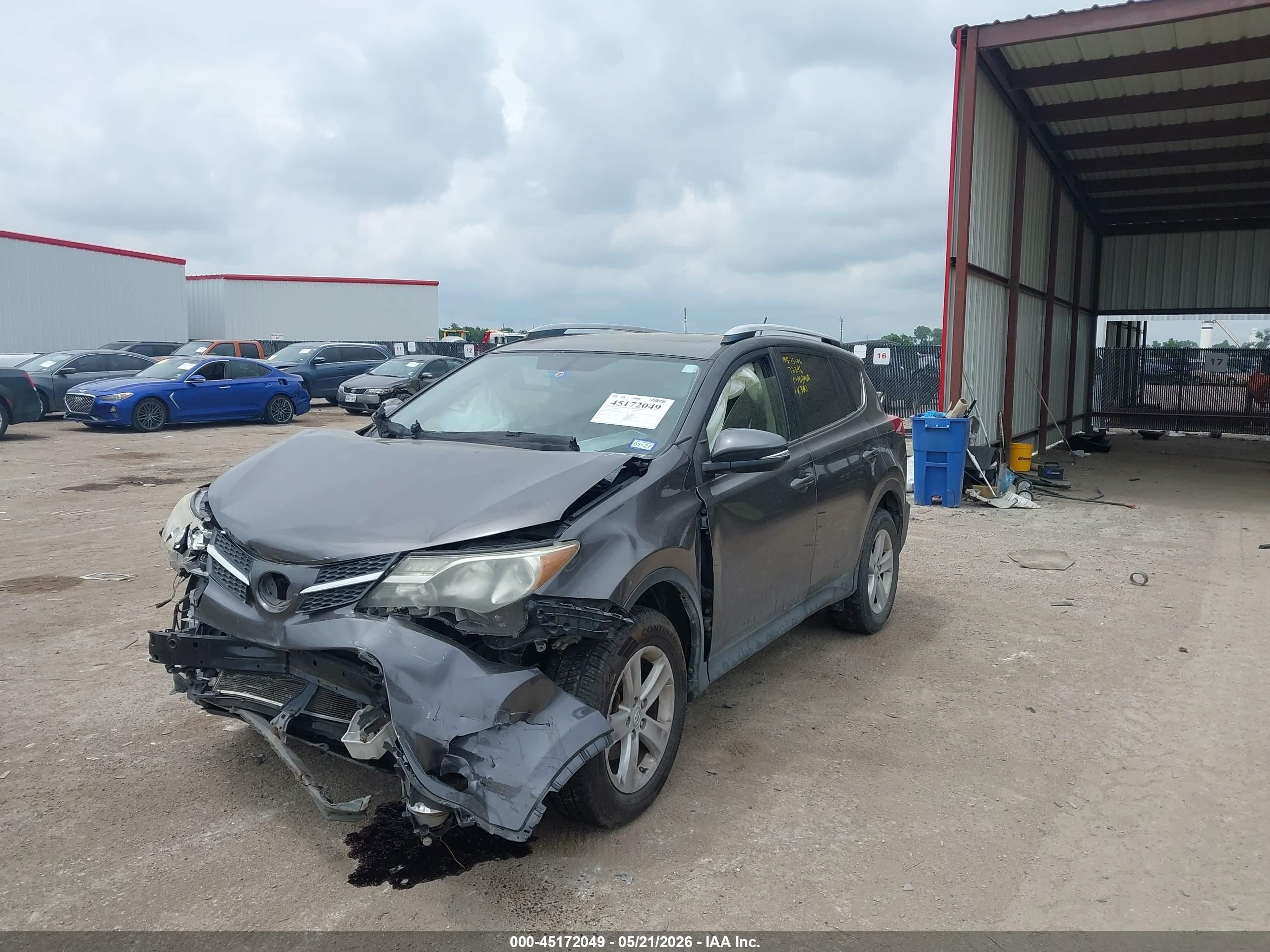 2013 Toyota Rav4 Xle Gray vin: JTMRFREV1D5001181