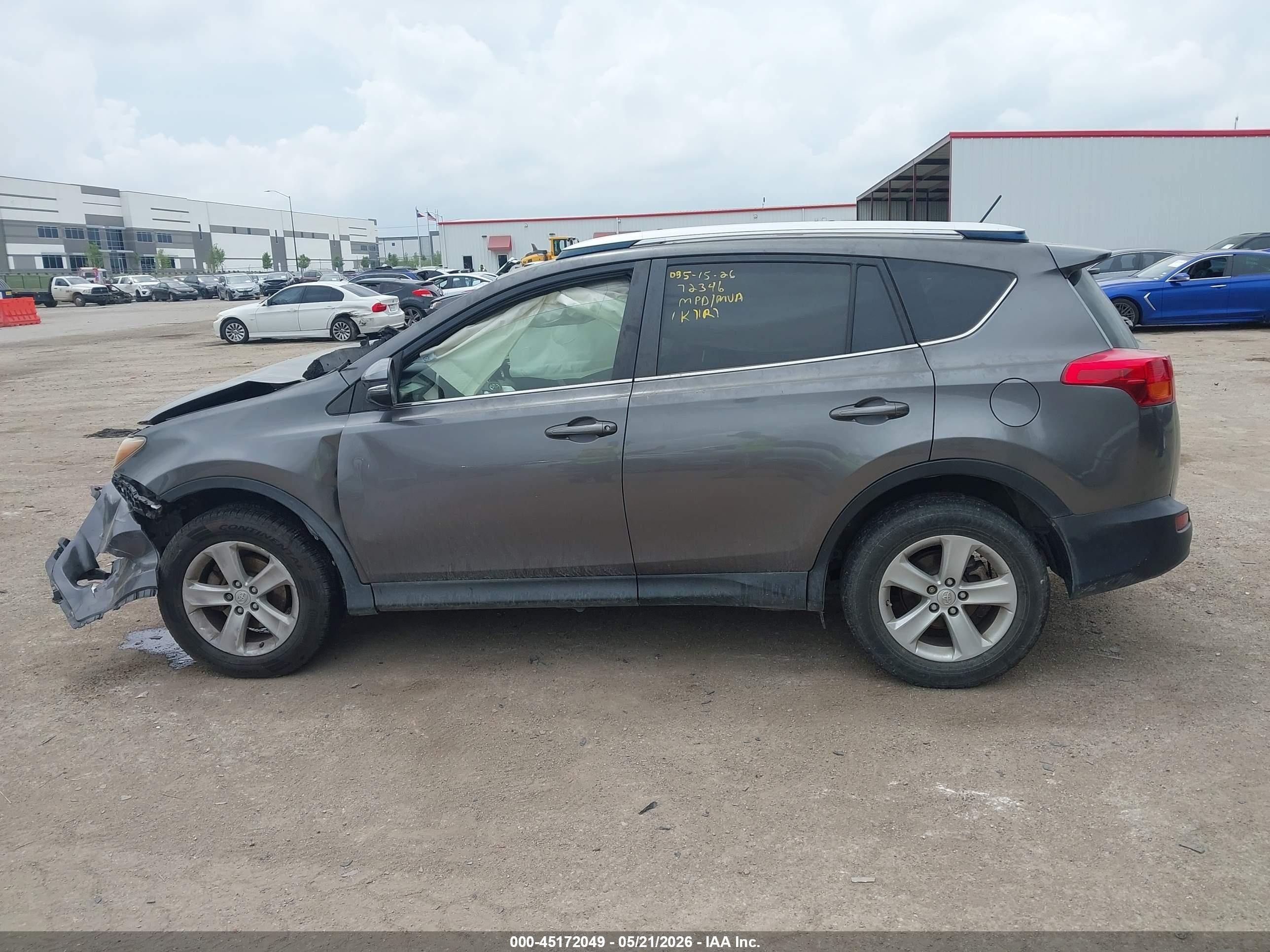 2013 Toyota Rav4 Xle Gray vin: JTMRFREV1D5001181