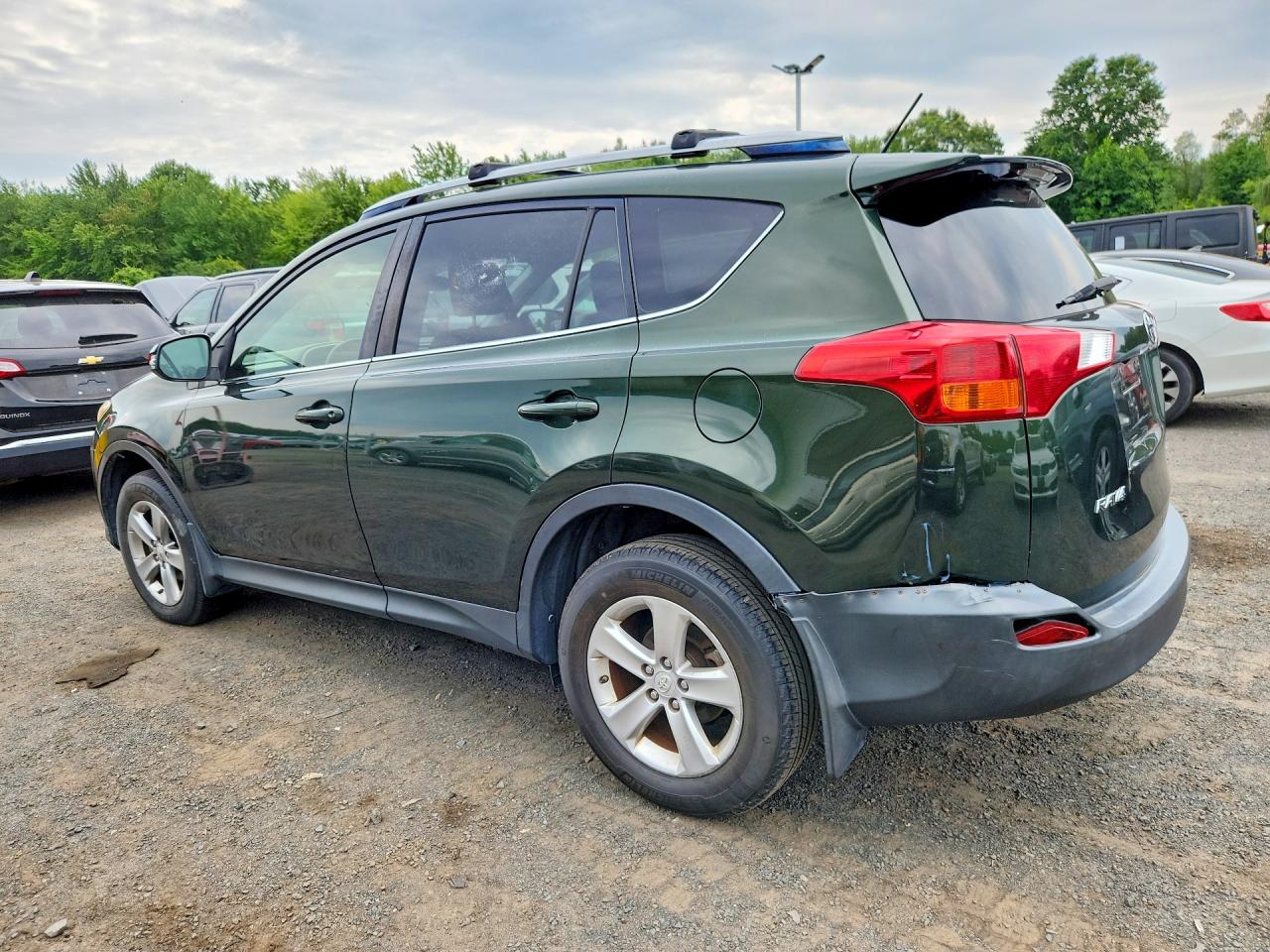 2013 Toyota Rav4 Xle Green vin: JTMRFREV1DD018861