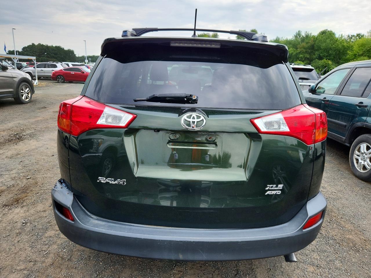 2013 Toyota Rav4 Xle Green vin: JTMRFREV1DD018861
