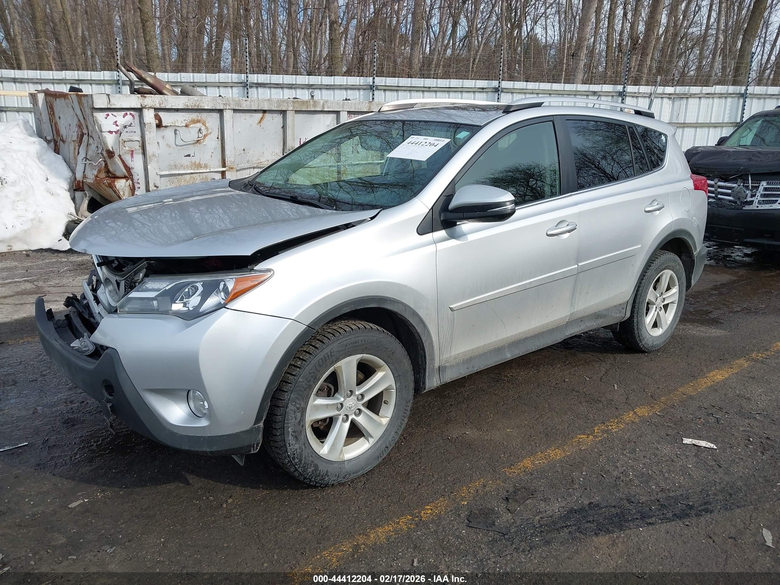 2014 Toyota Rav4 Xle Silver vin: JTMRFREV1ED047827
