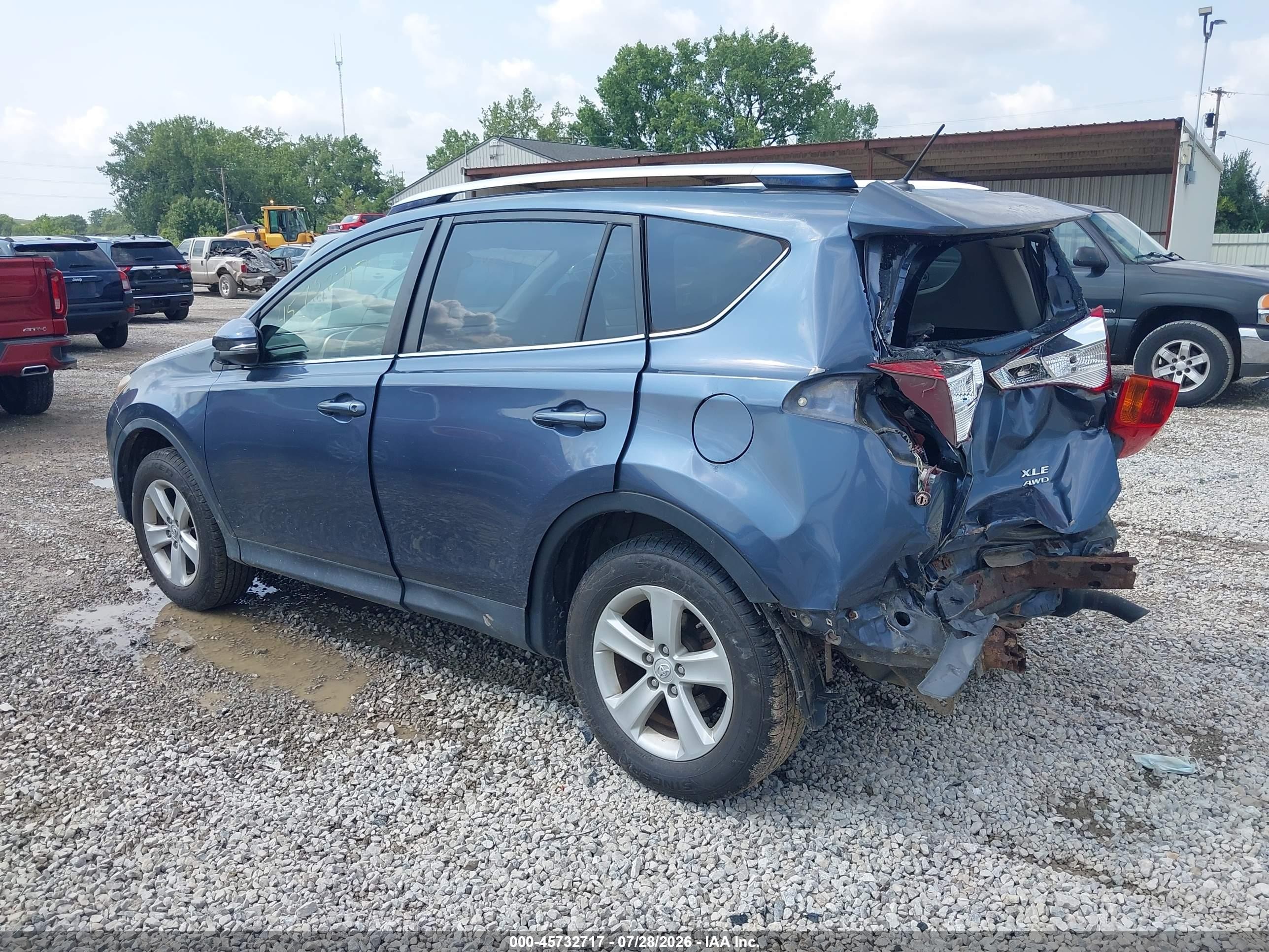 2014 Toyota Rav4 Xle Blue vin: JTMRFREV1ED049416