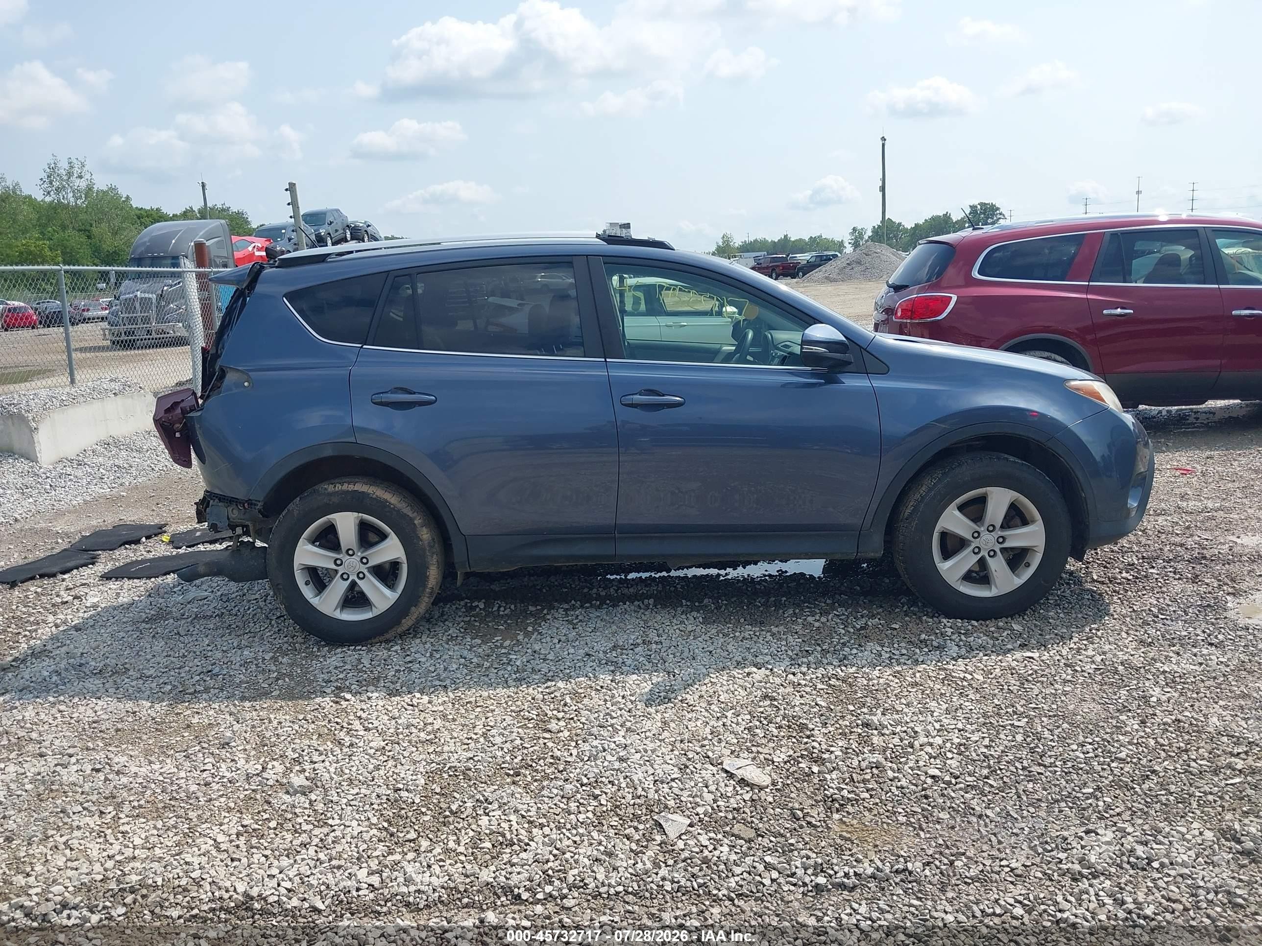 2014 Toyota Rav4 Xle Blue vin: JTMRFREV1ED049416