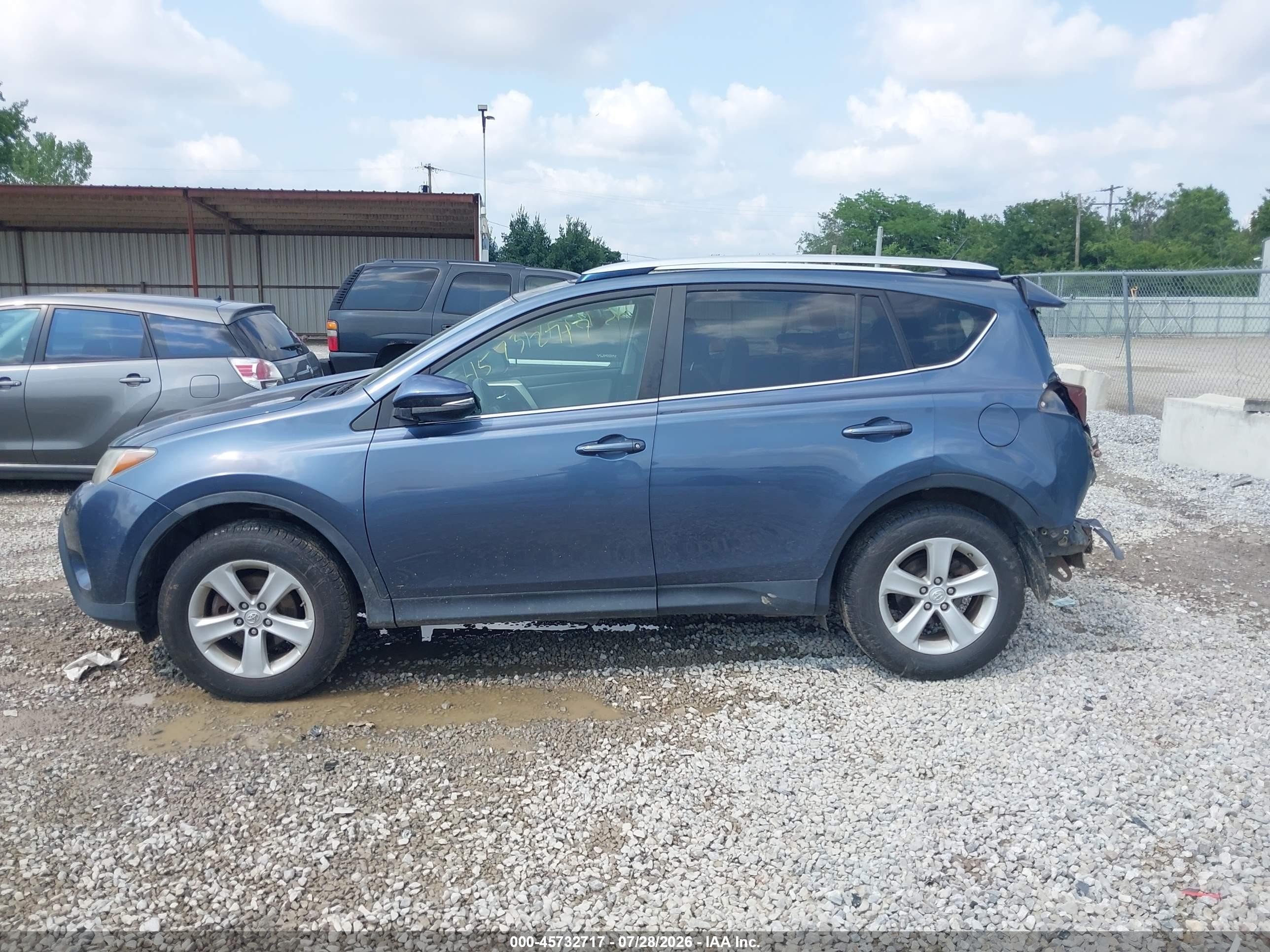 2014 Toyota Rav4 Xle Blue vin: JTMRFREV1ED049416