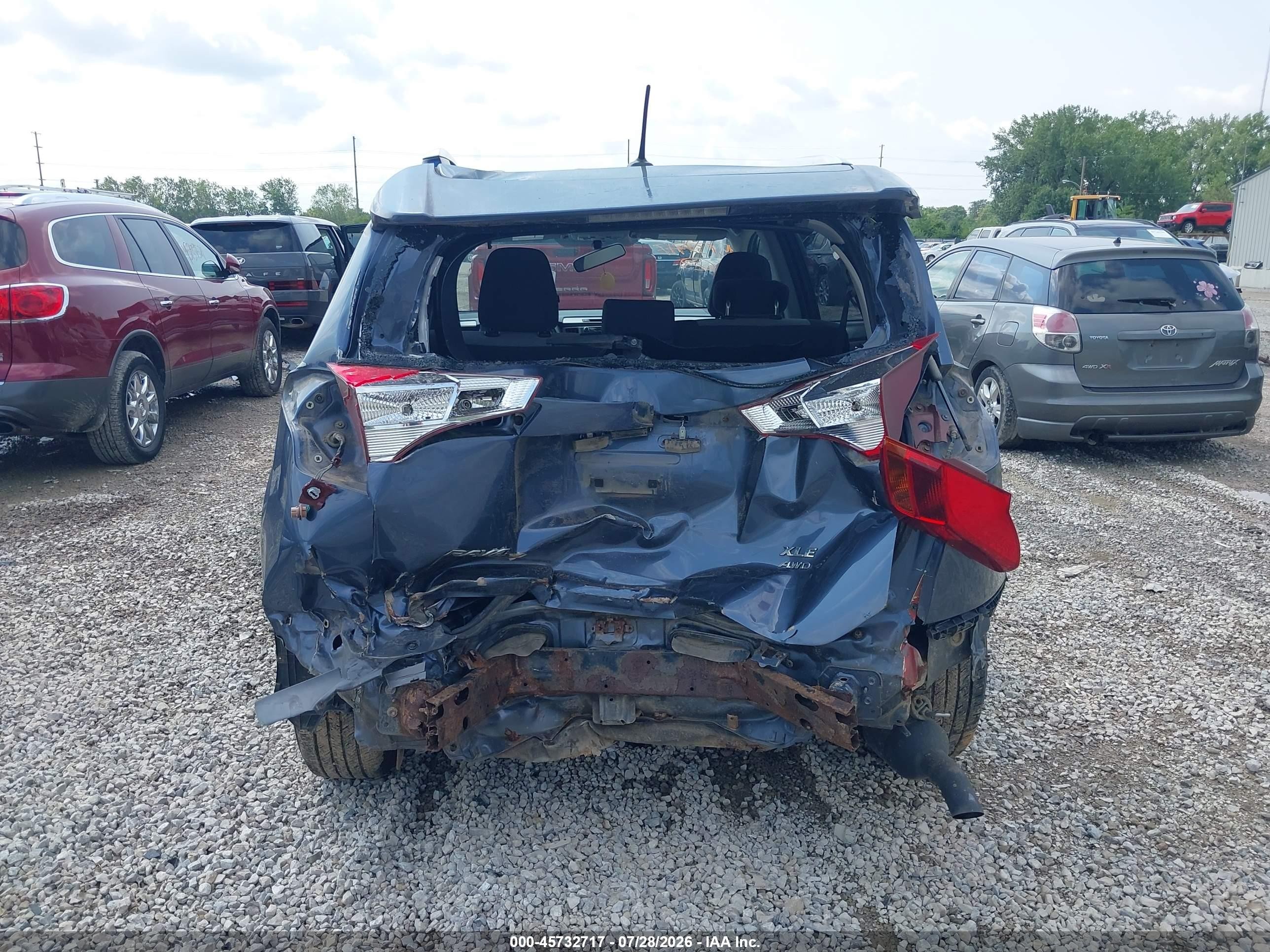 2014 Toyota Rav4 Xle Blue vin: JTMRFREV1ED049416
