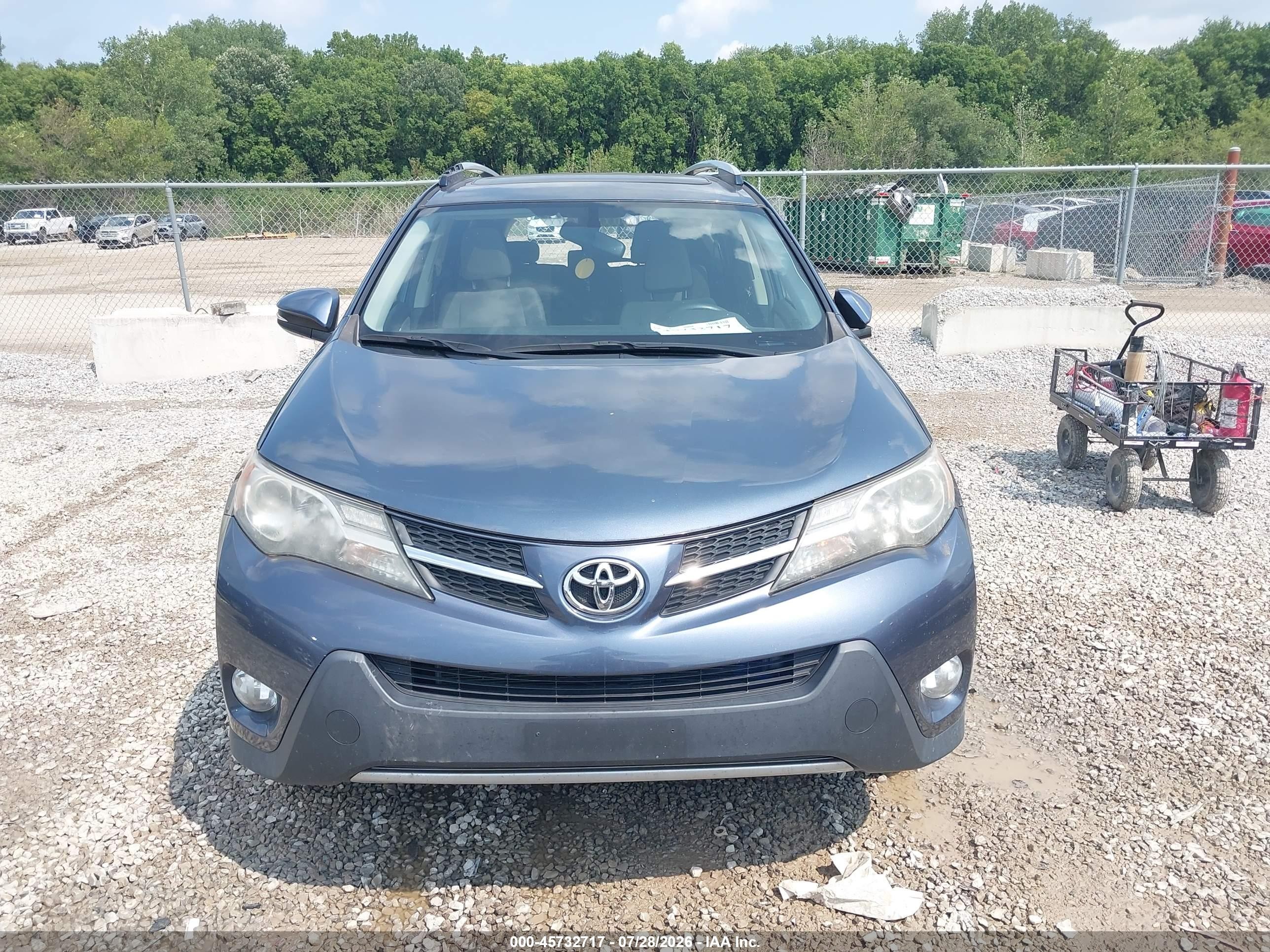 2014 Toyota Rav4 Xle Blue vin: JTMRFREV1ED049416