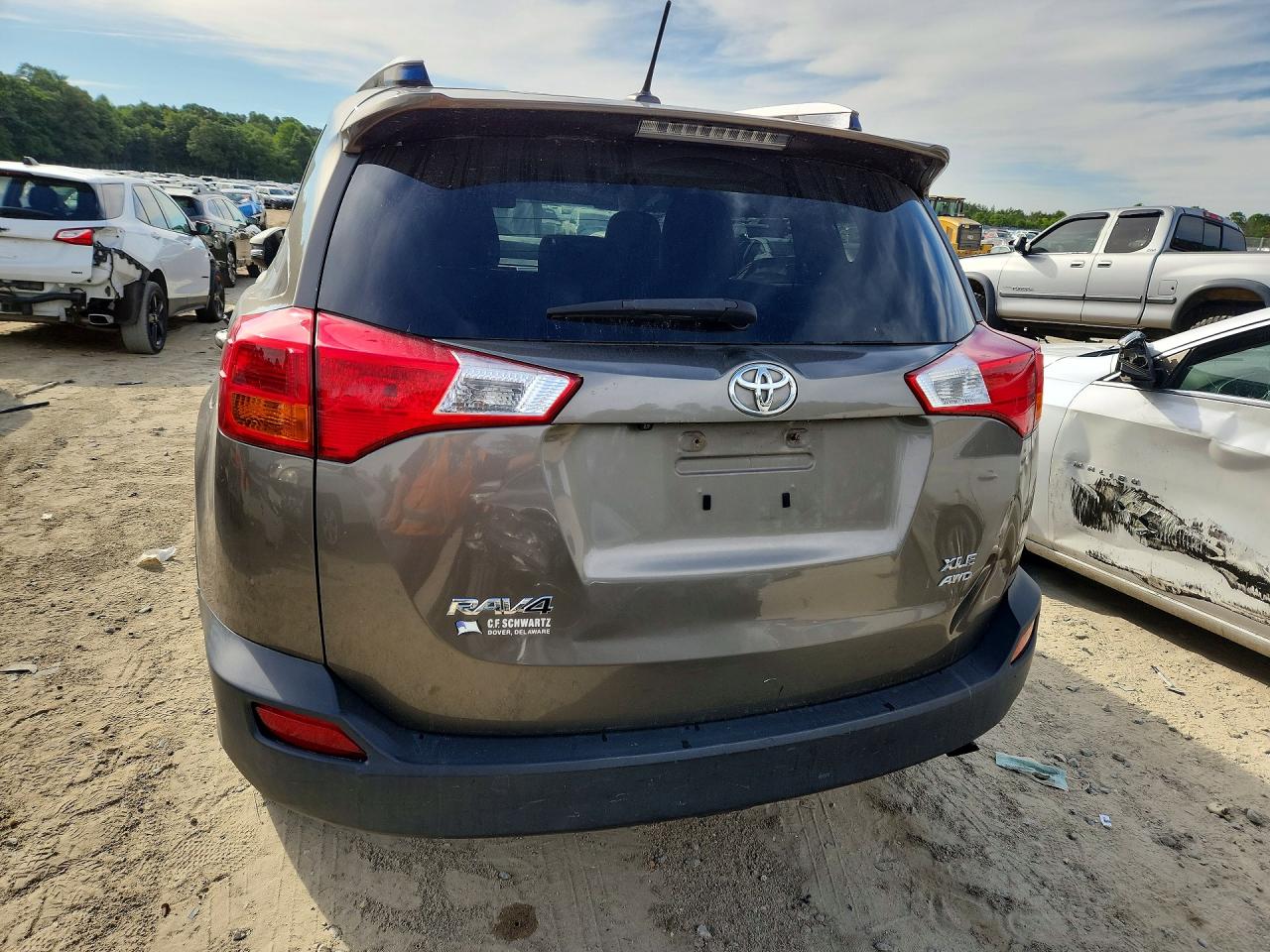 2014 Toyota Rav4 Xle Серый vin: JTMRFREV1ED088930