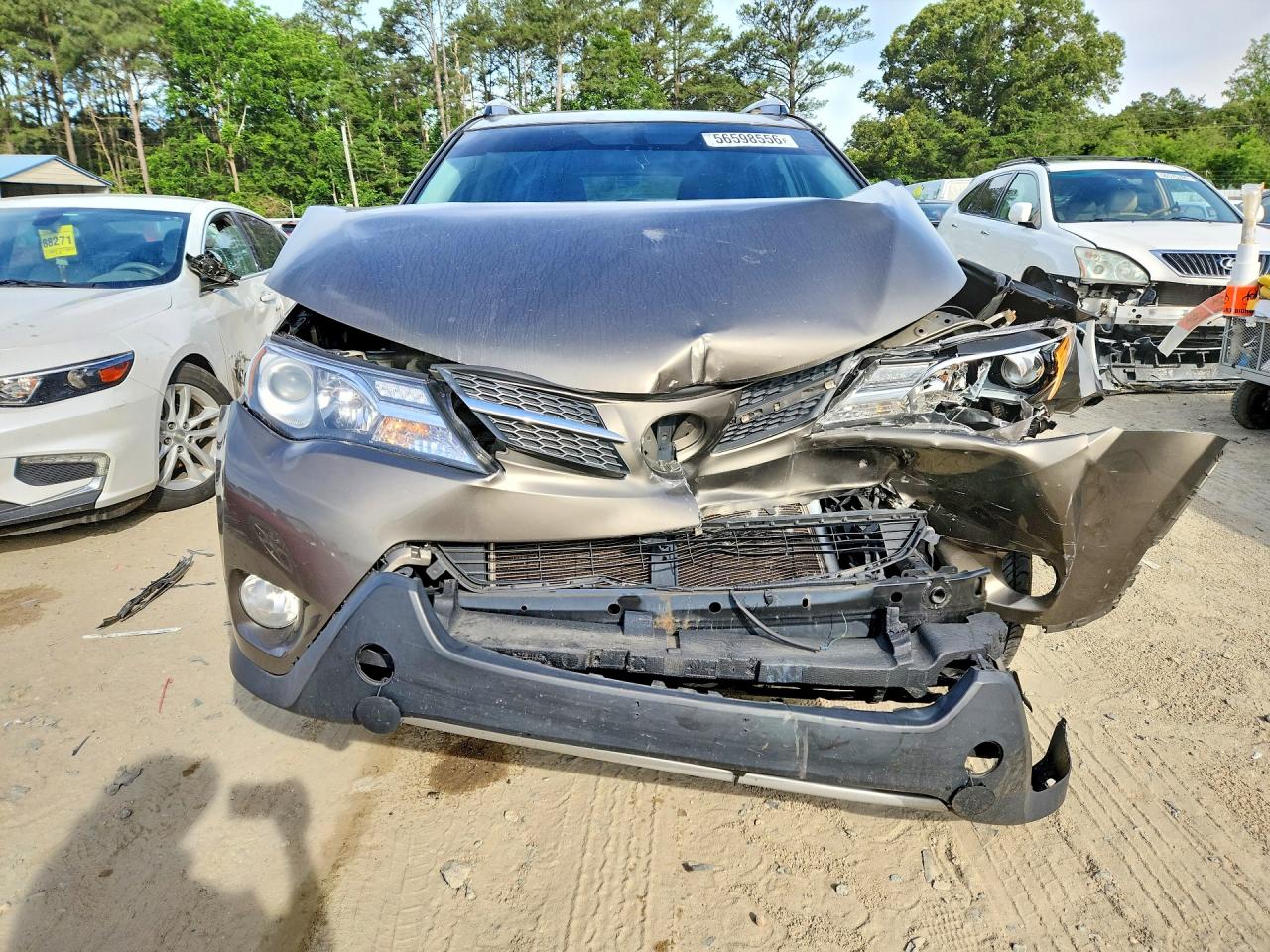 2014 Toyota Rav4 Xle Серый vin: JTMRFREV1ED088930