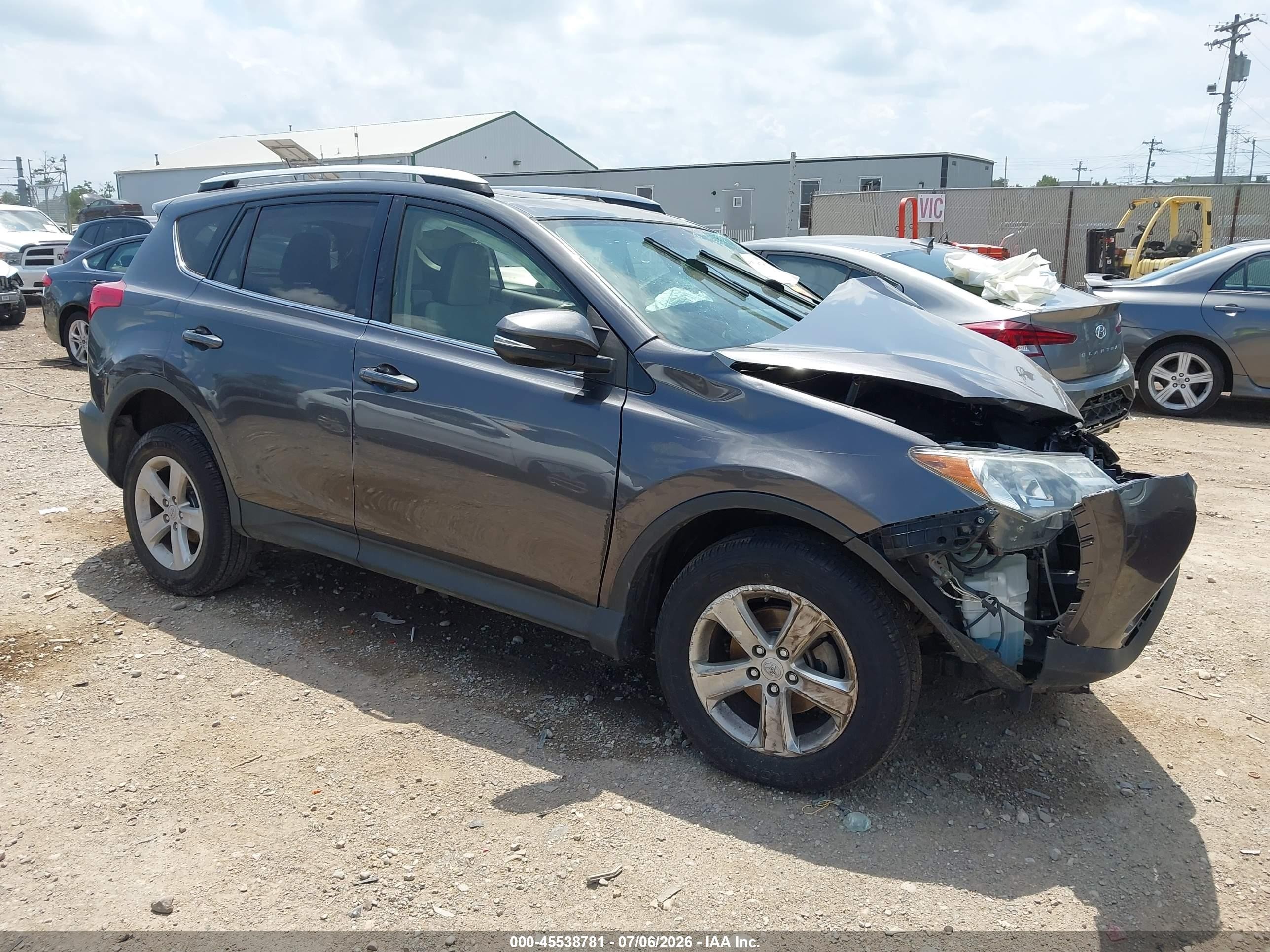 2014 Toyota Rav4 Xle Gray vin: JTMRFREV1EJ008902