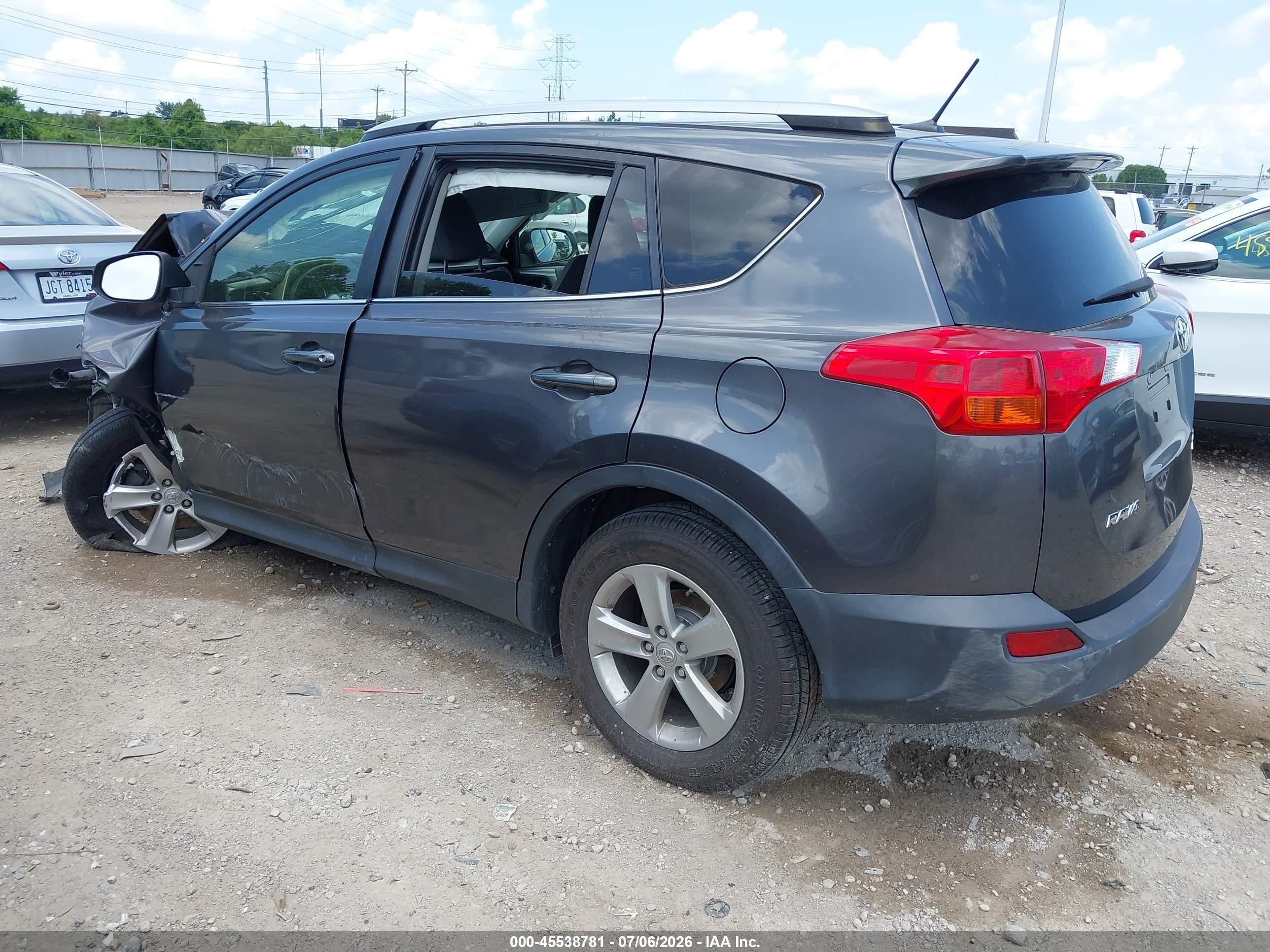 2014 Toyota Rav4 Xle Gray vin: JTMRFREV1EJ008902