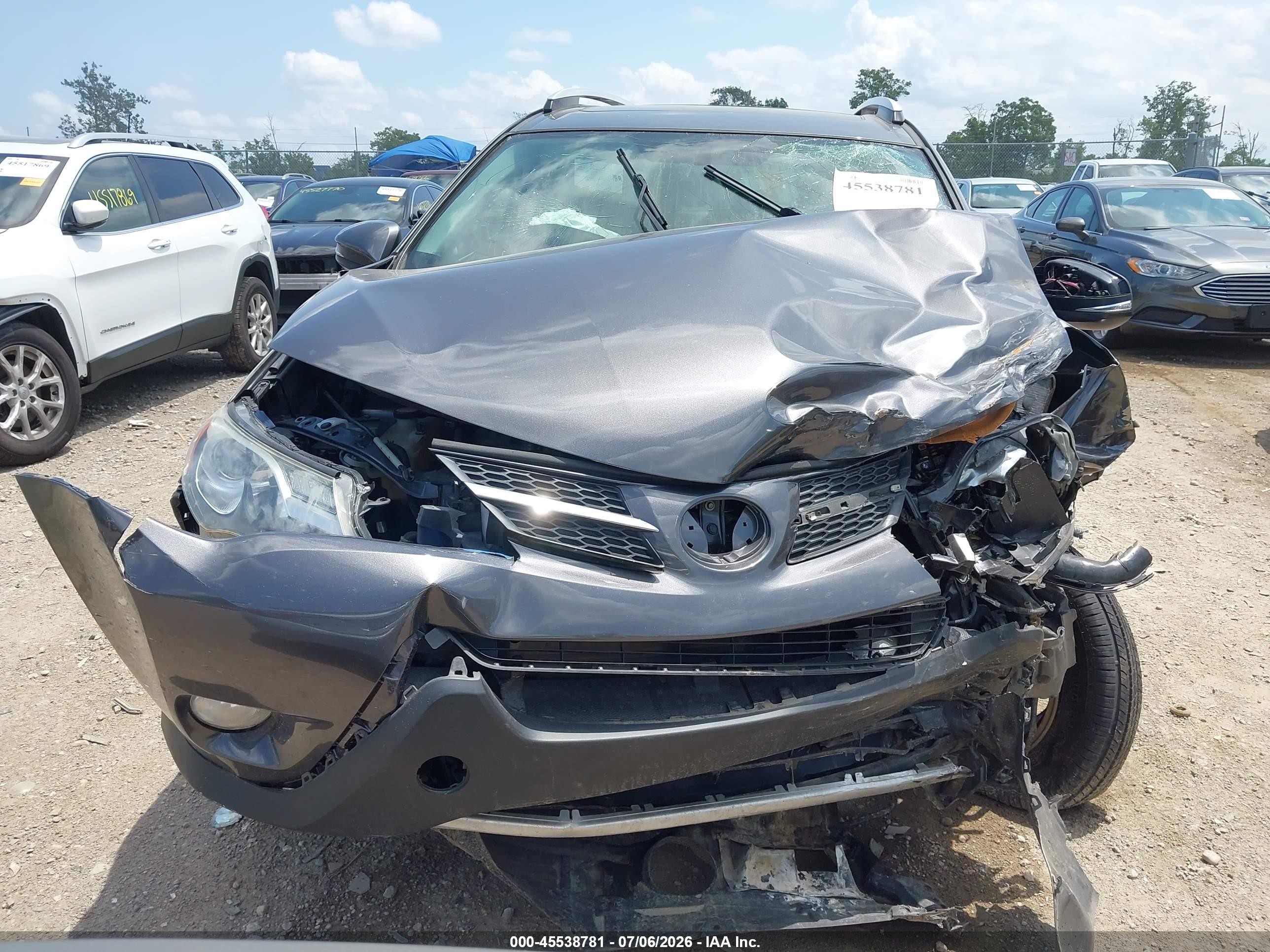 2014 Toyota Rav4 Xle Gray vin: JTMRFREV1EJ008902