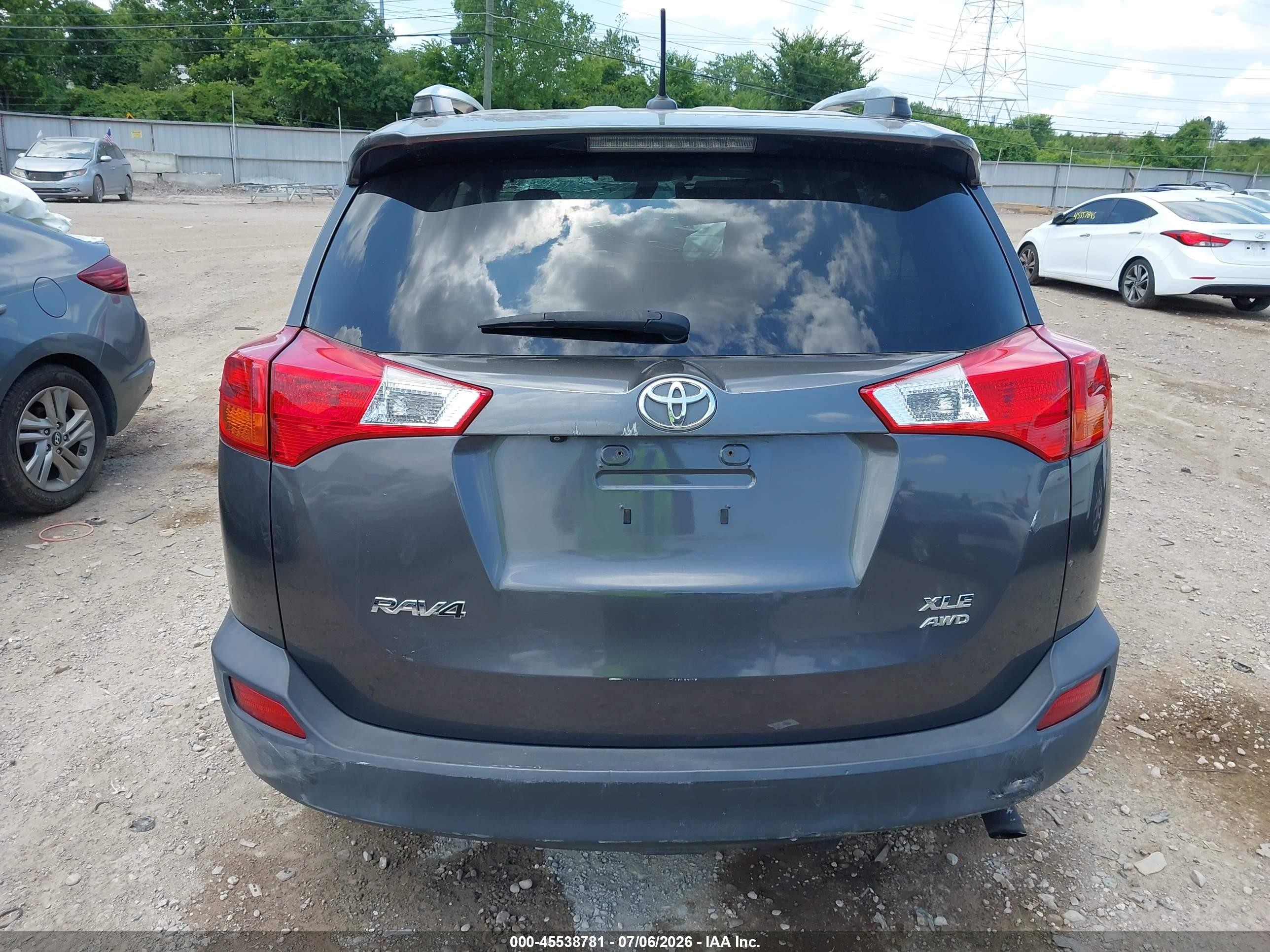 2014 Toyota Rav4 Xle Gray vin: JTMRFREV1EJ008902