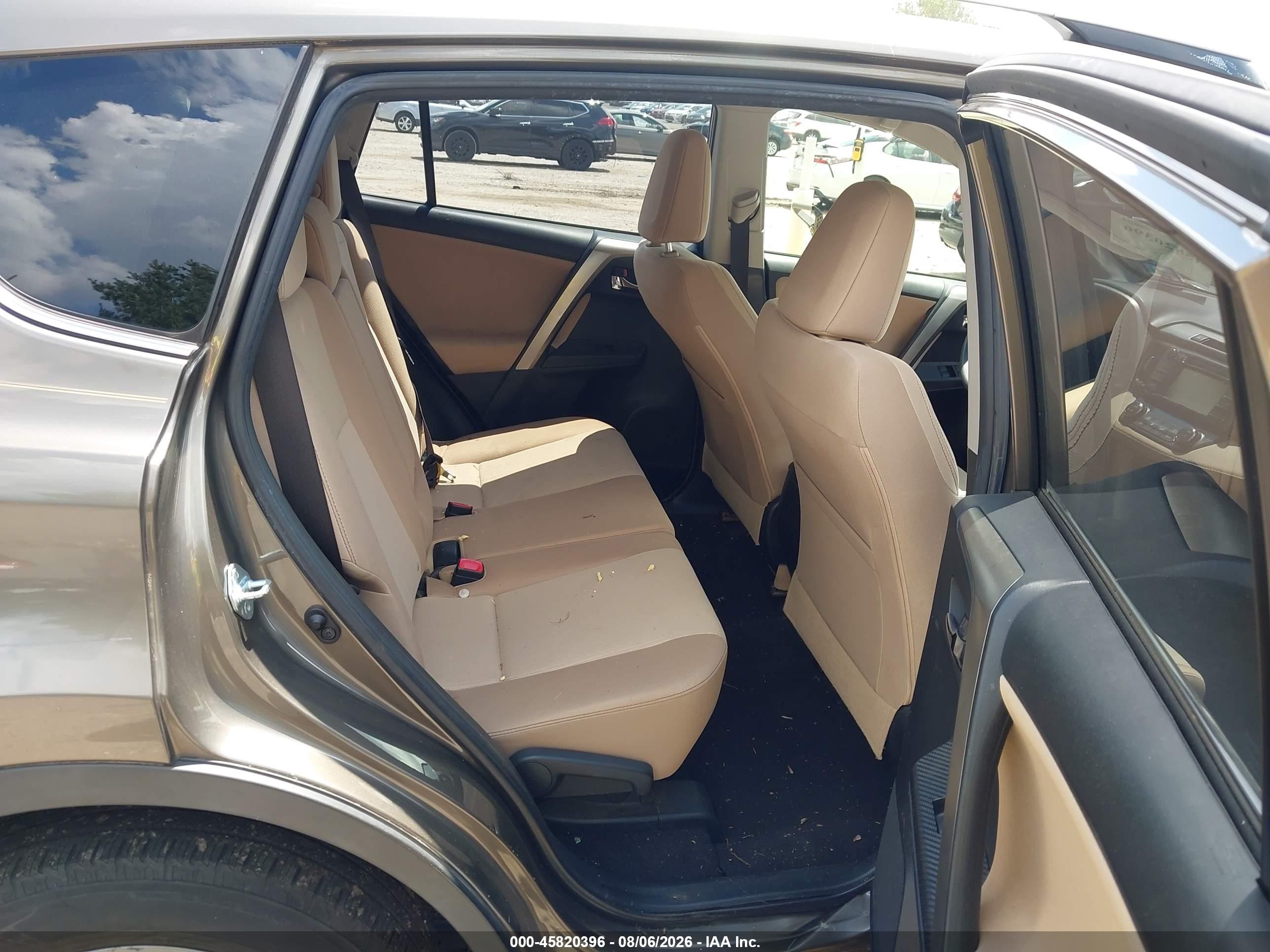 2015 Toyota Rav4 Xle Gray vin: JTMRFREV1FD102052