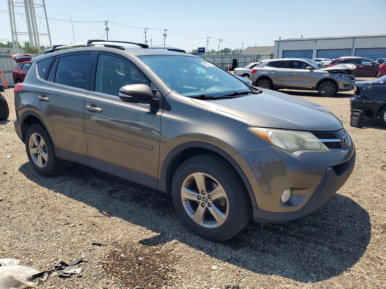 2015 Toyota Rav4 Xle Gray vin: JTMRFREV1FD118008